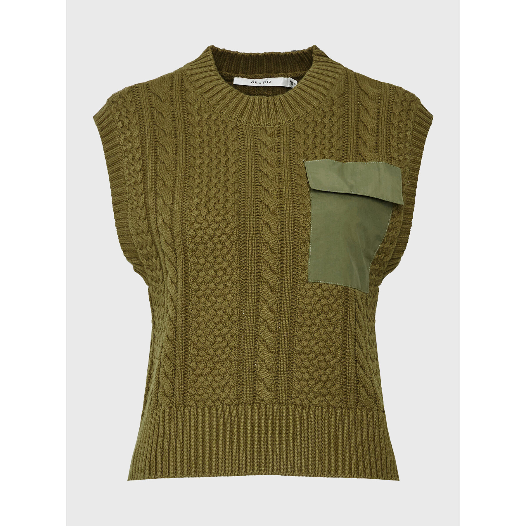Gestuz Пуловер Carla 10906271 Зелен Regular Fit - Pepit.bg
