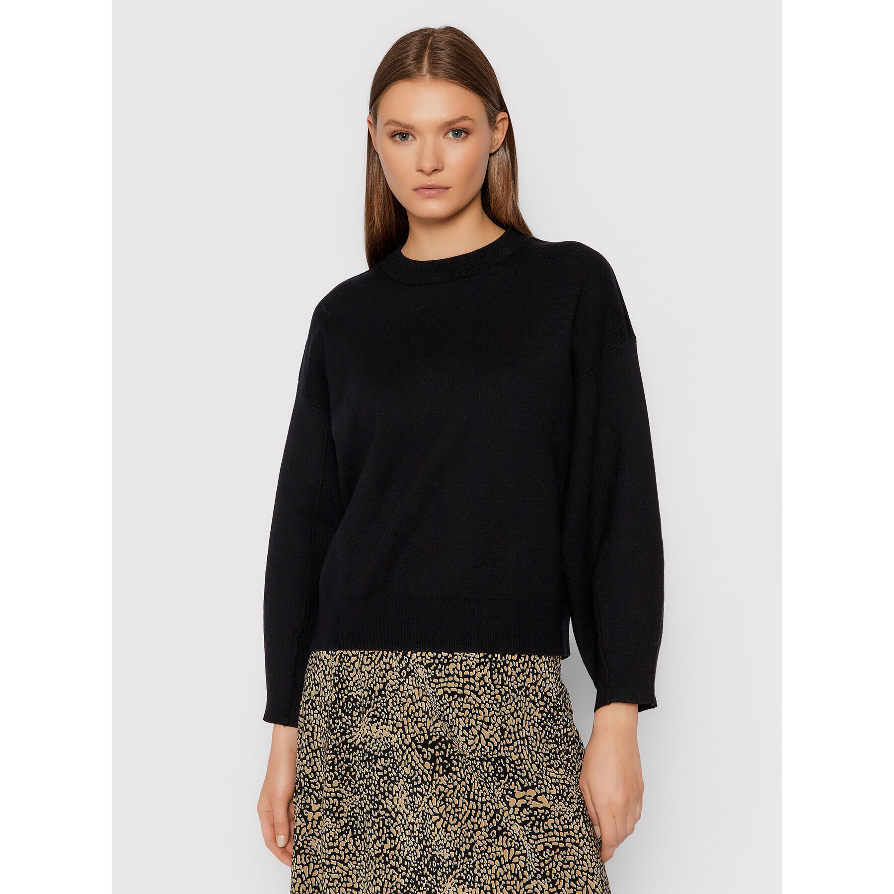 Gestuz Пуловер Talligz 10905411 Черен Loose Fit - Pepit.bg