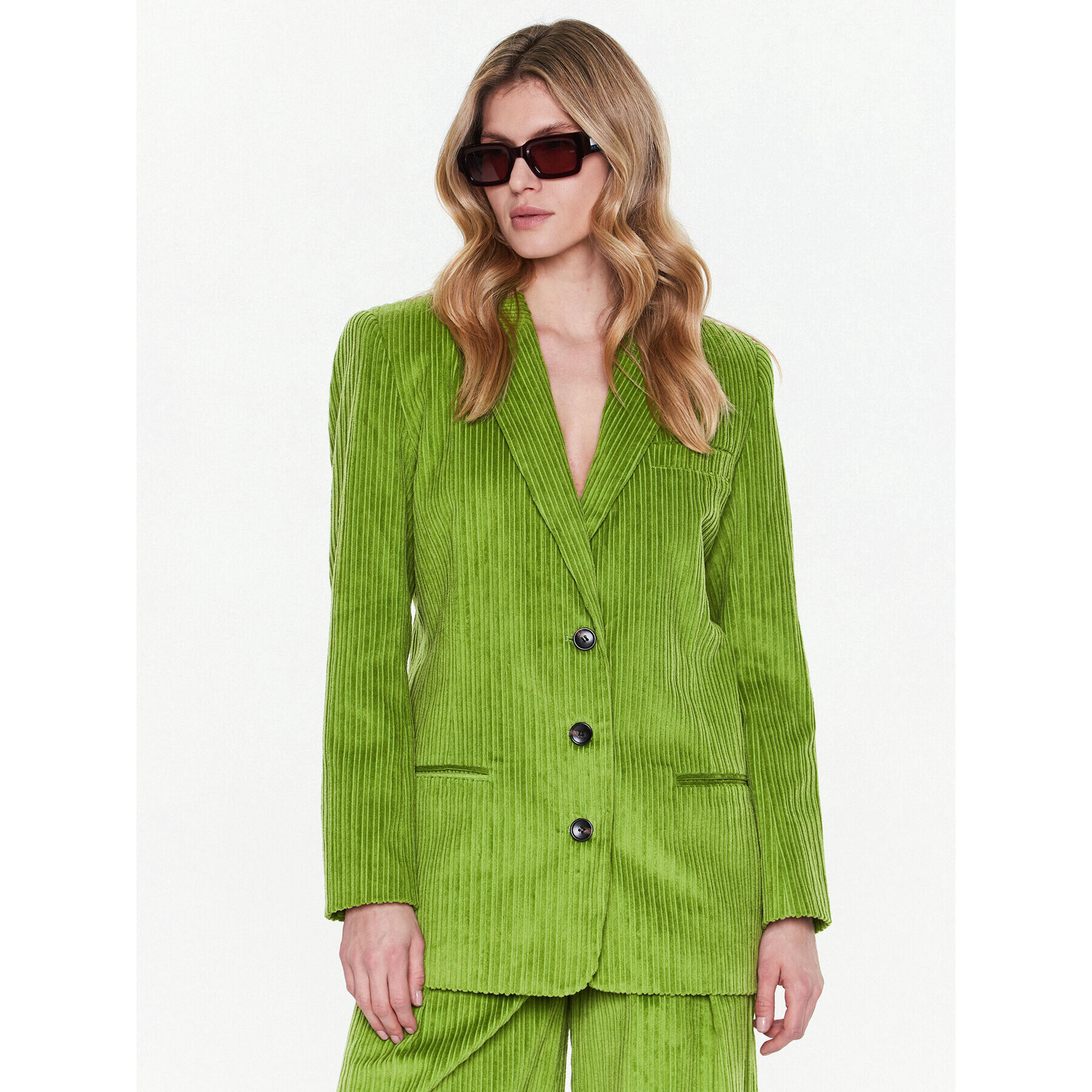 Gestuz Сако Megan 10906750 Зелен Relaxed Fit - Pepit.bg