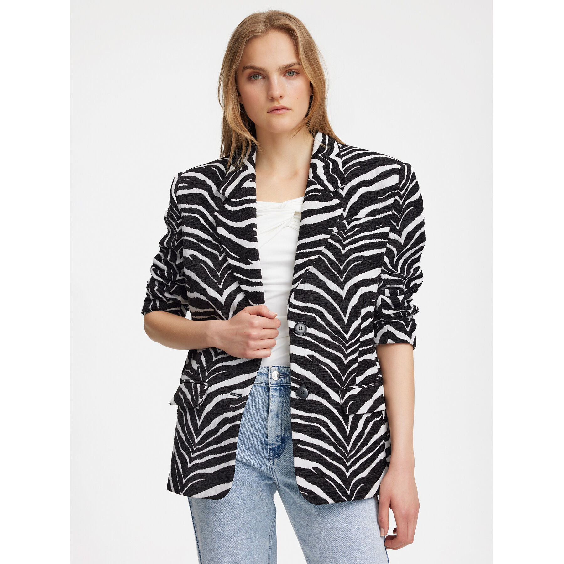 Gestuz Сако Zibrilla 10908684 Черен Relaxed Fit - Pepit.bg