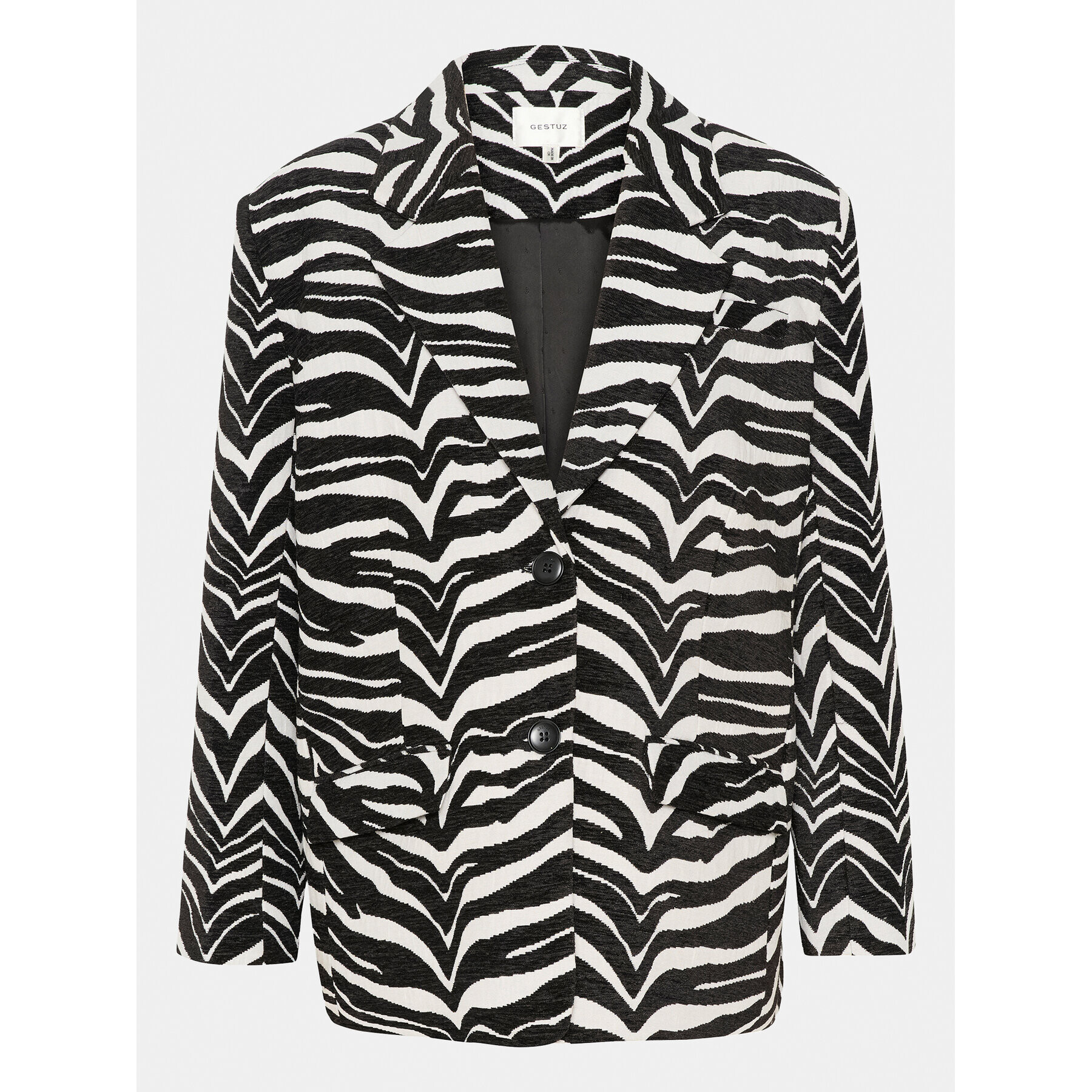 Gestuz Сако Zibrilla 10908684 Черен Relaxed Fit - Pepit.bg