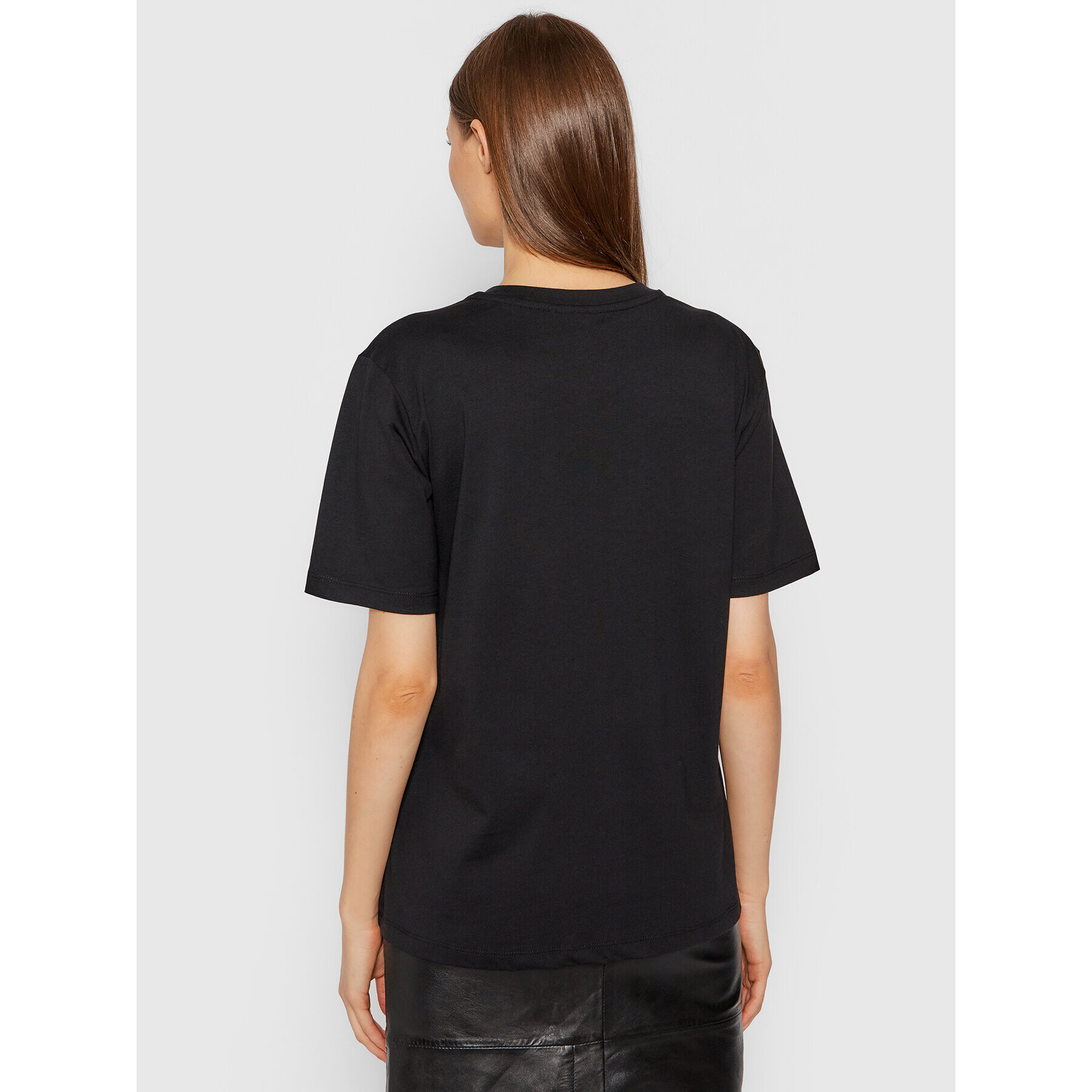 Gestuz Тишърт Roxiegz 10905209 Черен Regular Fit - Pepit.bg