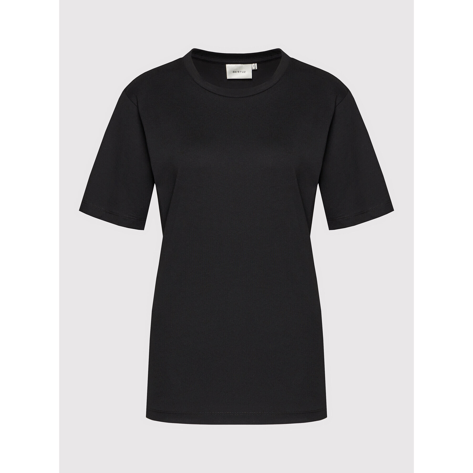 Gestuz Тишърт Roxiegz 10905209 Черен Regular Fit - Pepit.bg