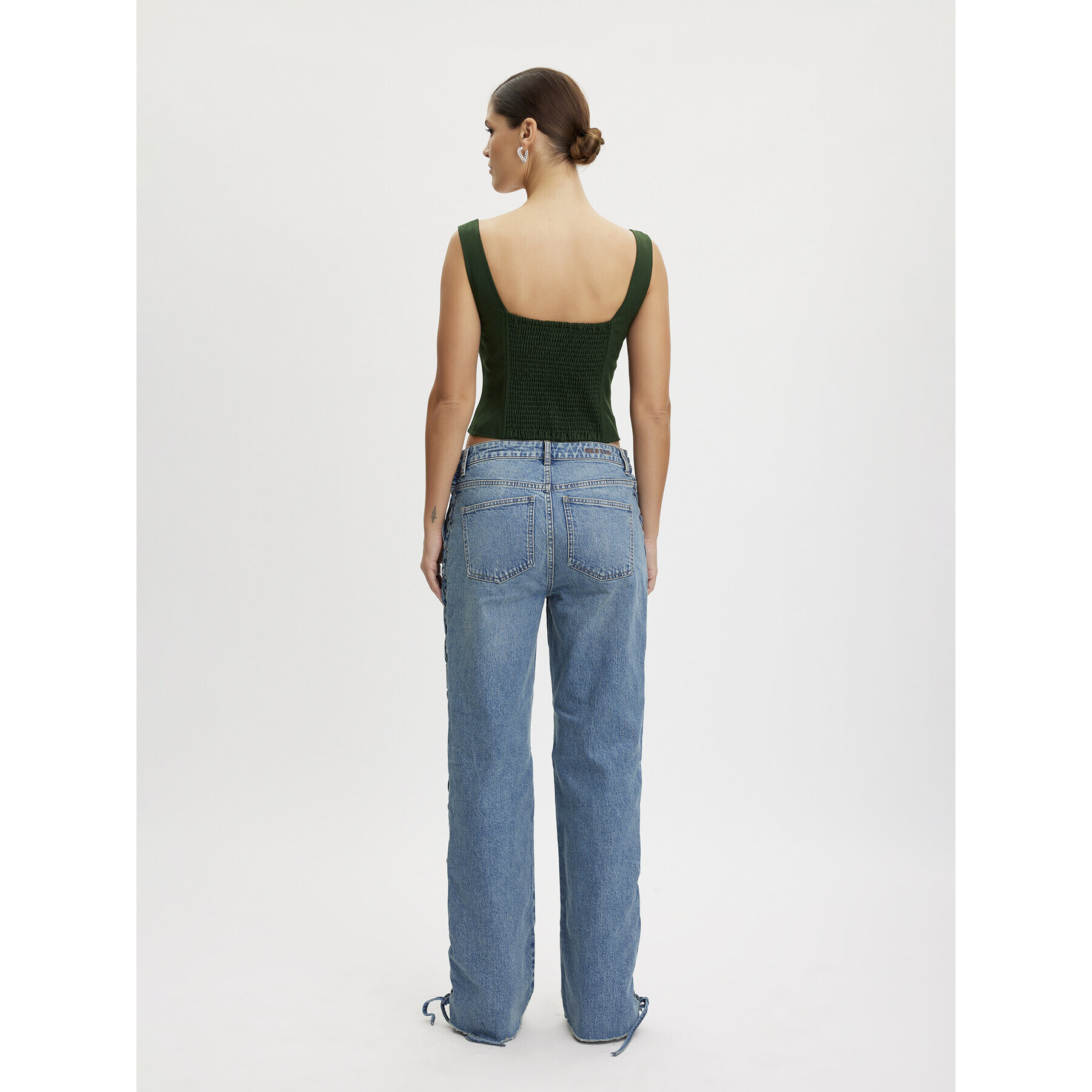 Gestuz топ 10908442 Зелен Slim Fit - Pepit.bg
