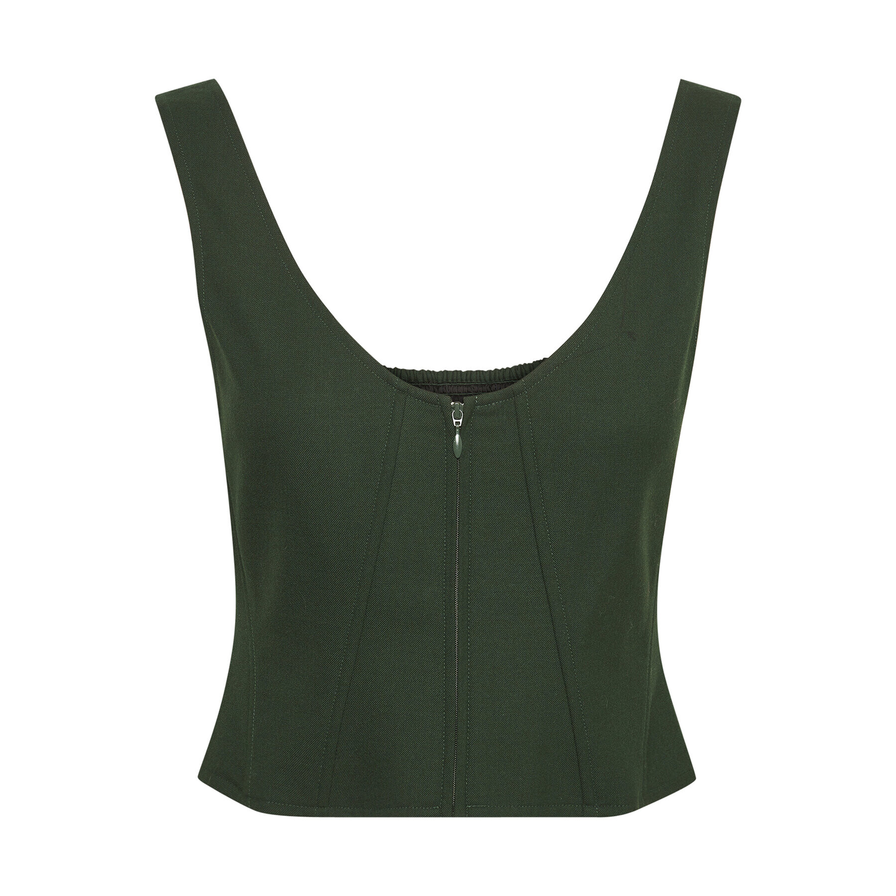 Gestuz топ 10908442 Зелен Slim Fit - Pepit.bg