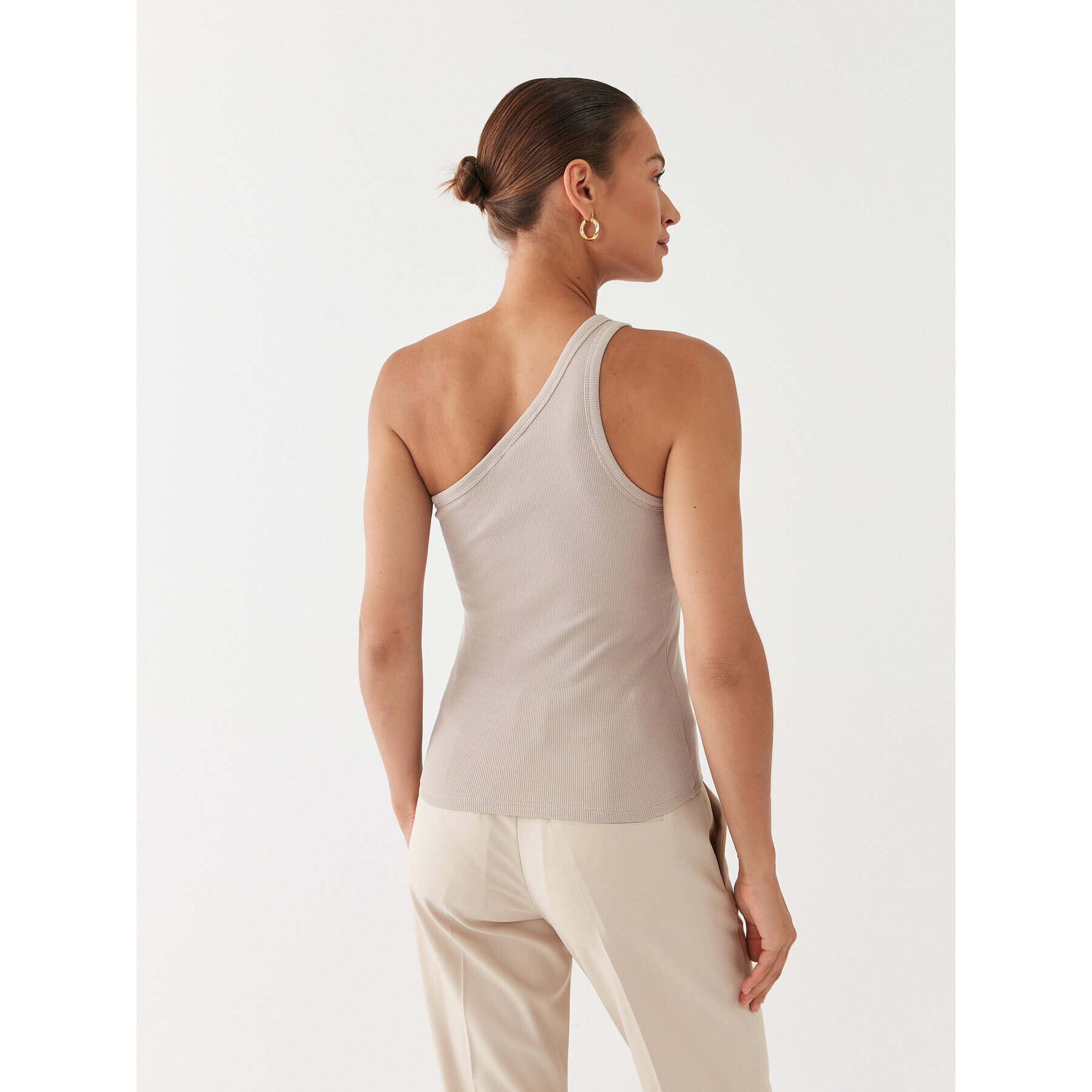 Gestuz топ Drew 10906258 Бежов Slim Fit - Pepit.bg