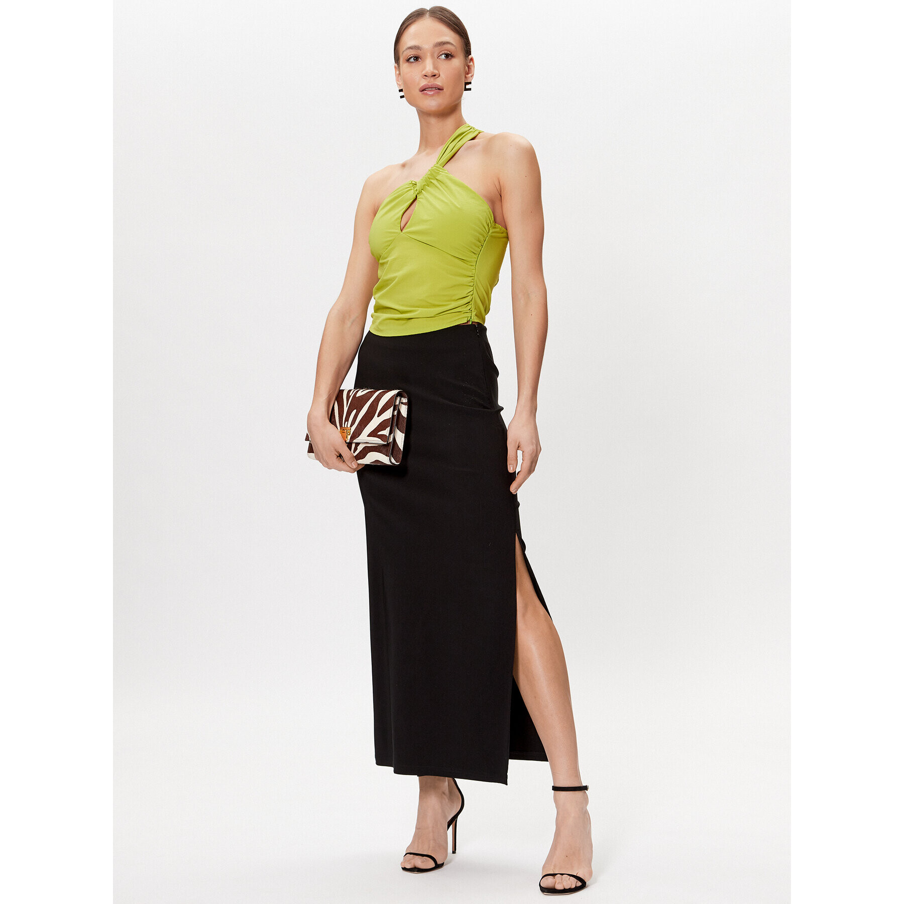Gestuz топ Gigi 10907017 Зелен Slim Fit - Pepit.bg