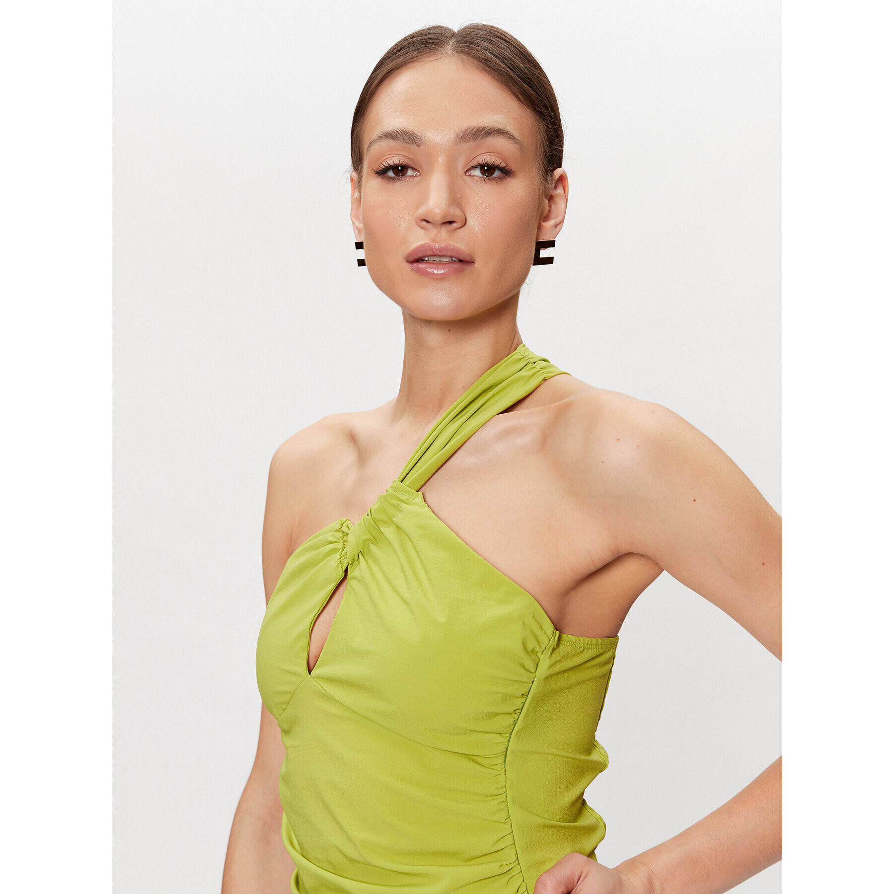 Gestuz топ Gigi 10907017 Зелен Slim Fit - Pepit.bg