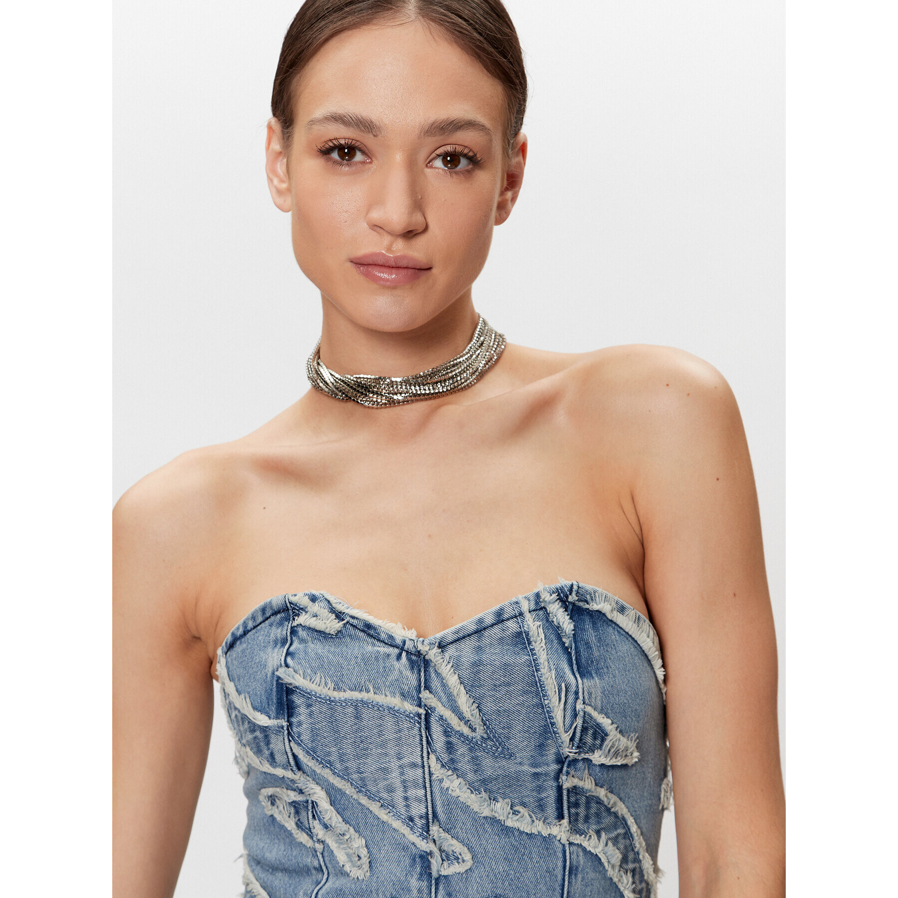 Gestuz топ Larisa 10906883 Син Slim Fit - Pepit.bg