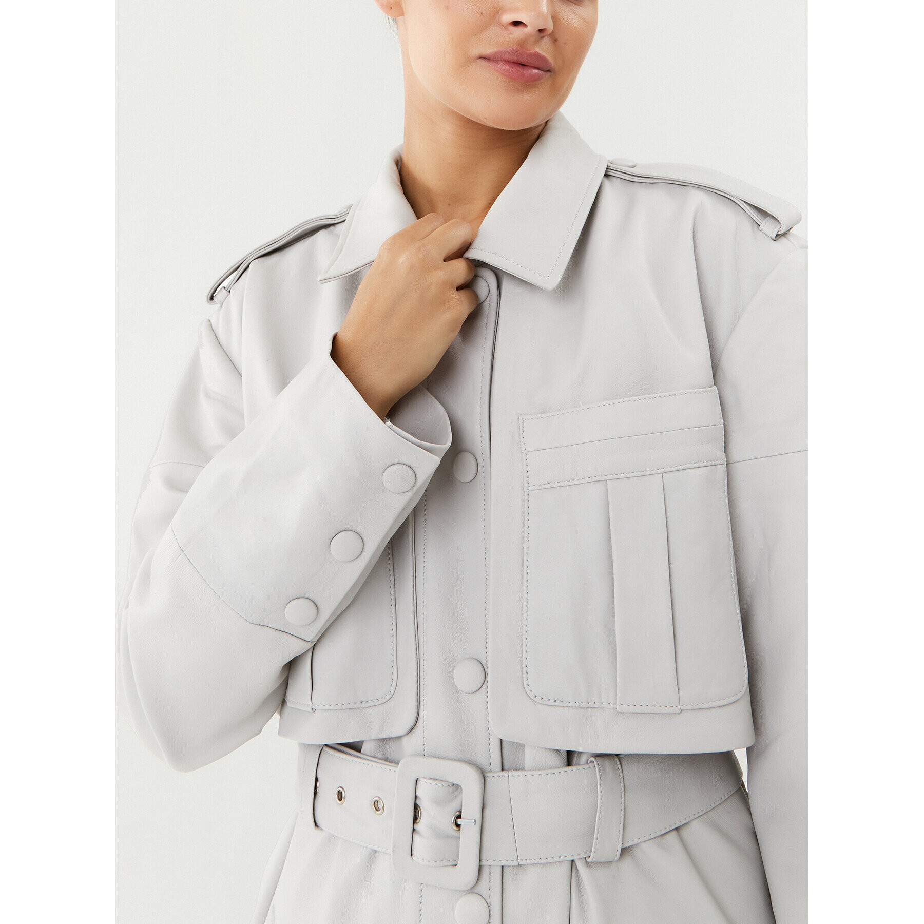 Gestuz Тренч 10908193 Сив Regular Fit - Pepit.bg