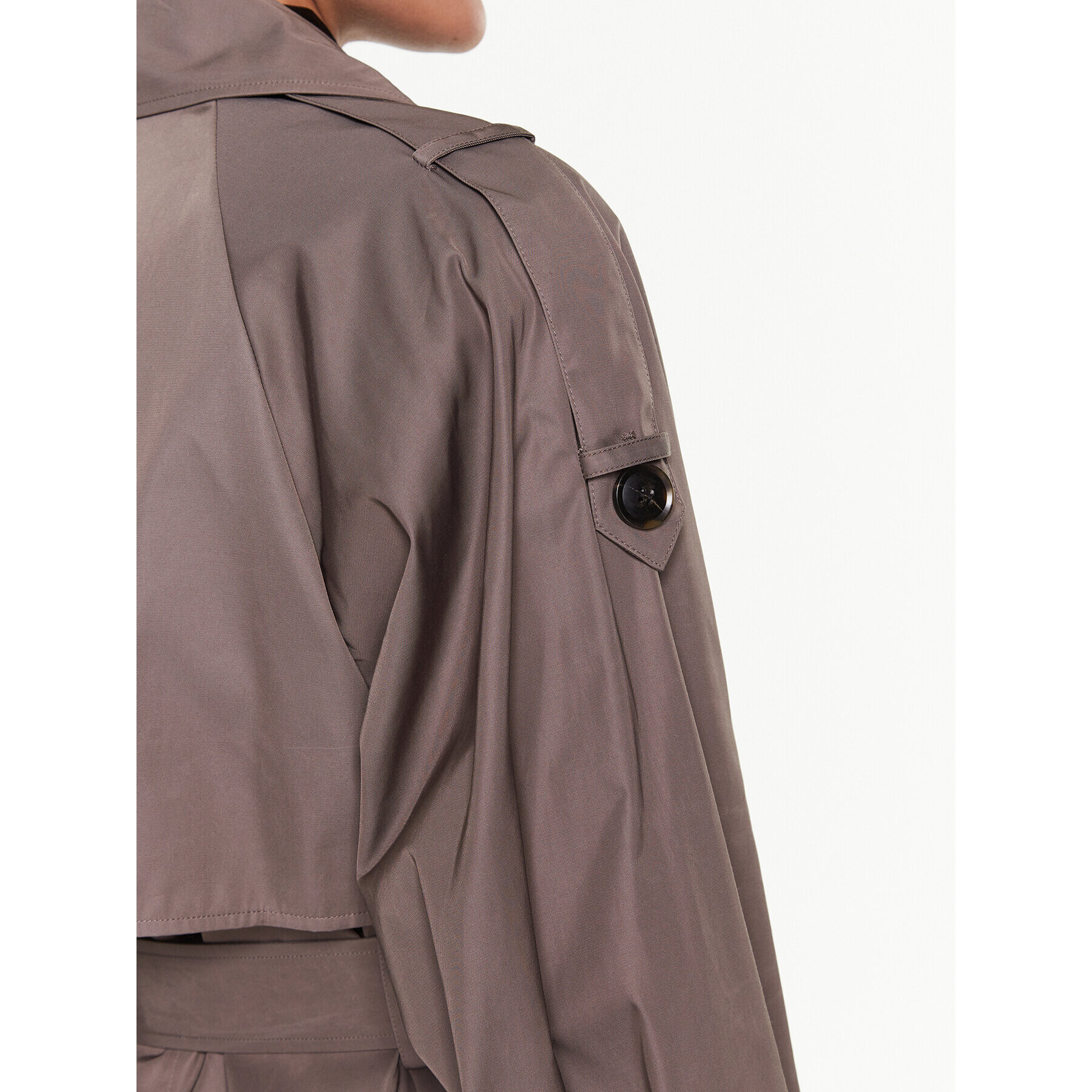 Gestuz Тренч Sarga 10906855 Кафяв Loose Fit - Pepit.bg