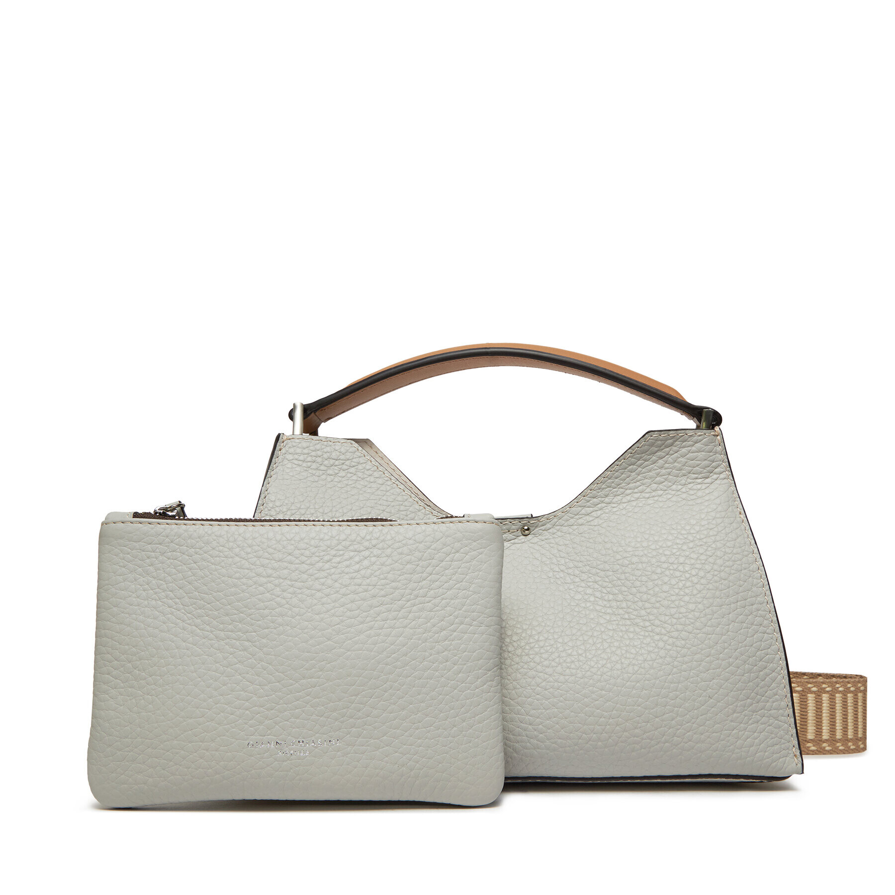 Gianni Chiarini Дамска чанта Aurora BS 10565 RNGDBL-NA Бял - Pepit.bg