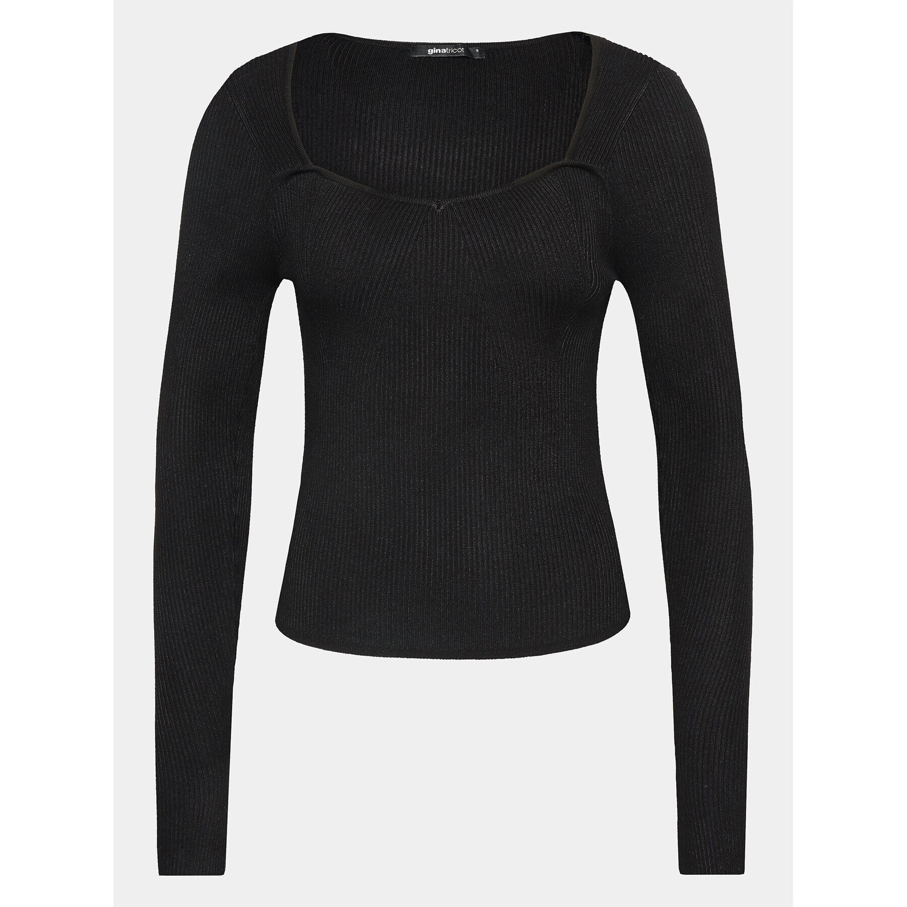 Gina Tricot Блуза 21217 Черен Slim Fit - Pepit.bg