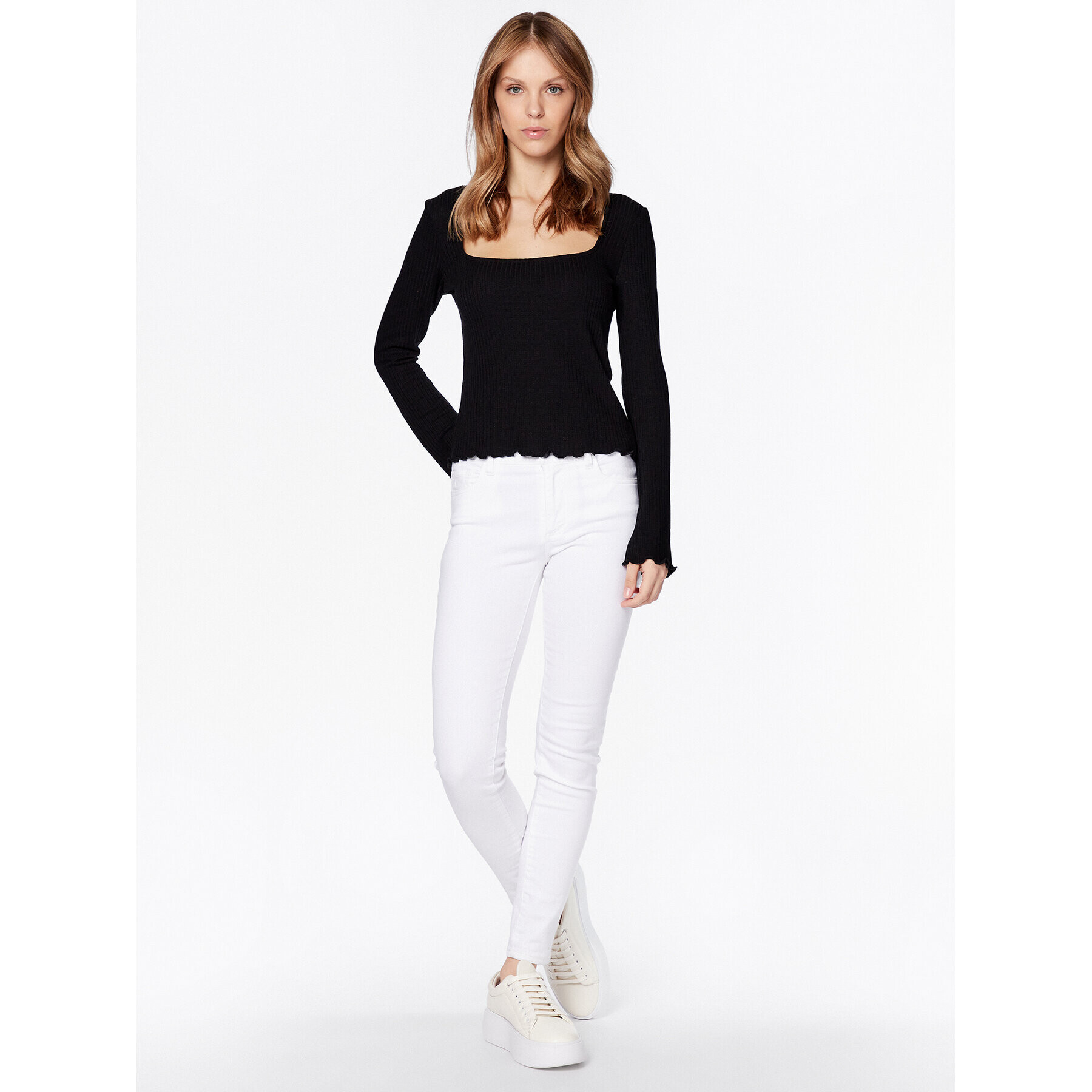 Gina Tricot Блуза Alba 18689 Черен Regular Fit - Pepit.bg