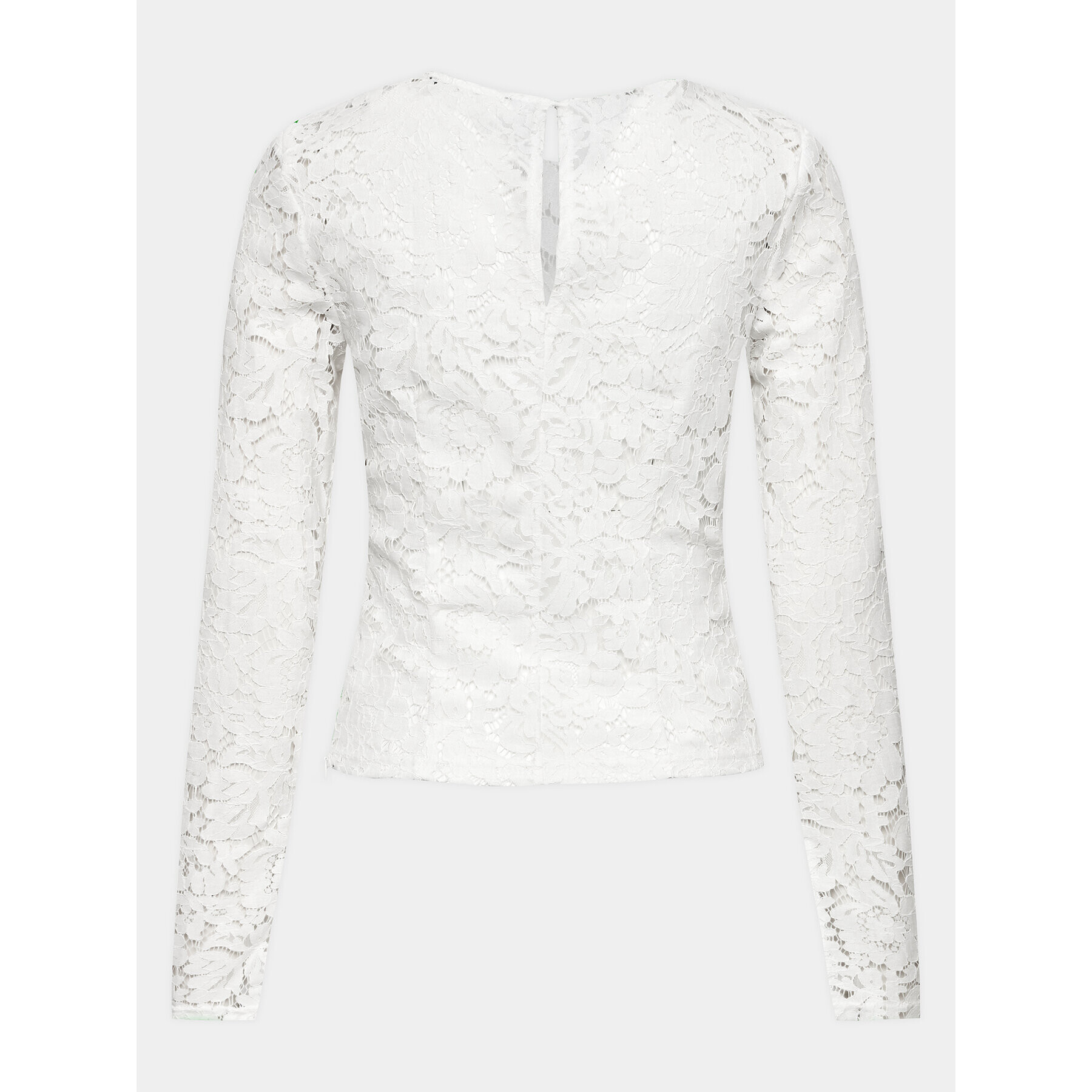 Gina Tricot Блуза Lace top 20618 Бял Regular Fit - Pepit.bg