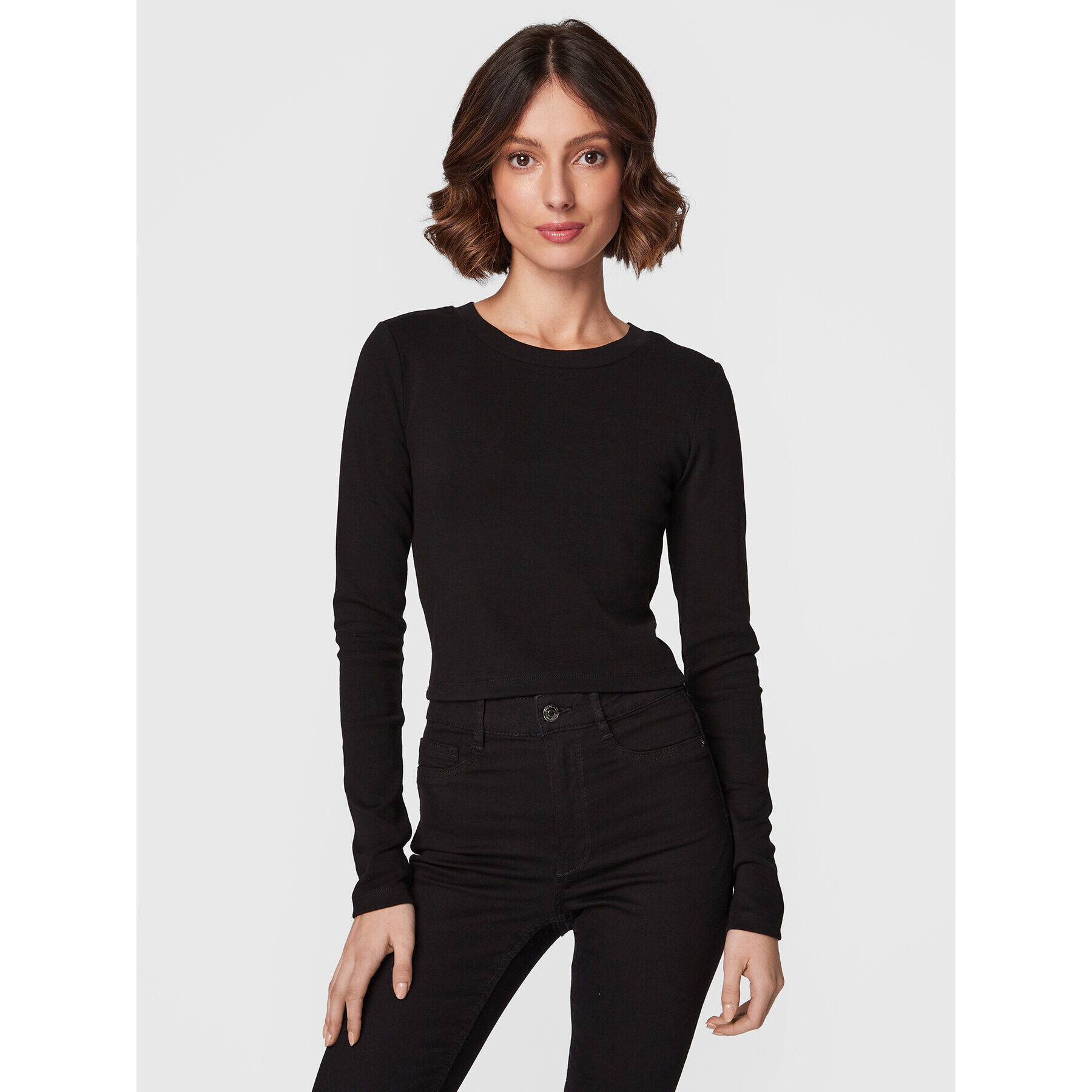 Gina Tricot Блуза Matilda 17618 Черен Slim Fit - Pepit.bg