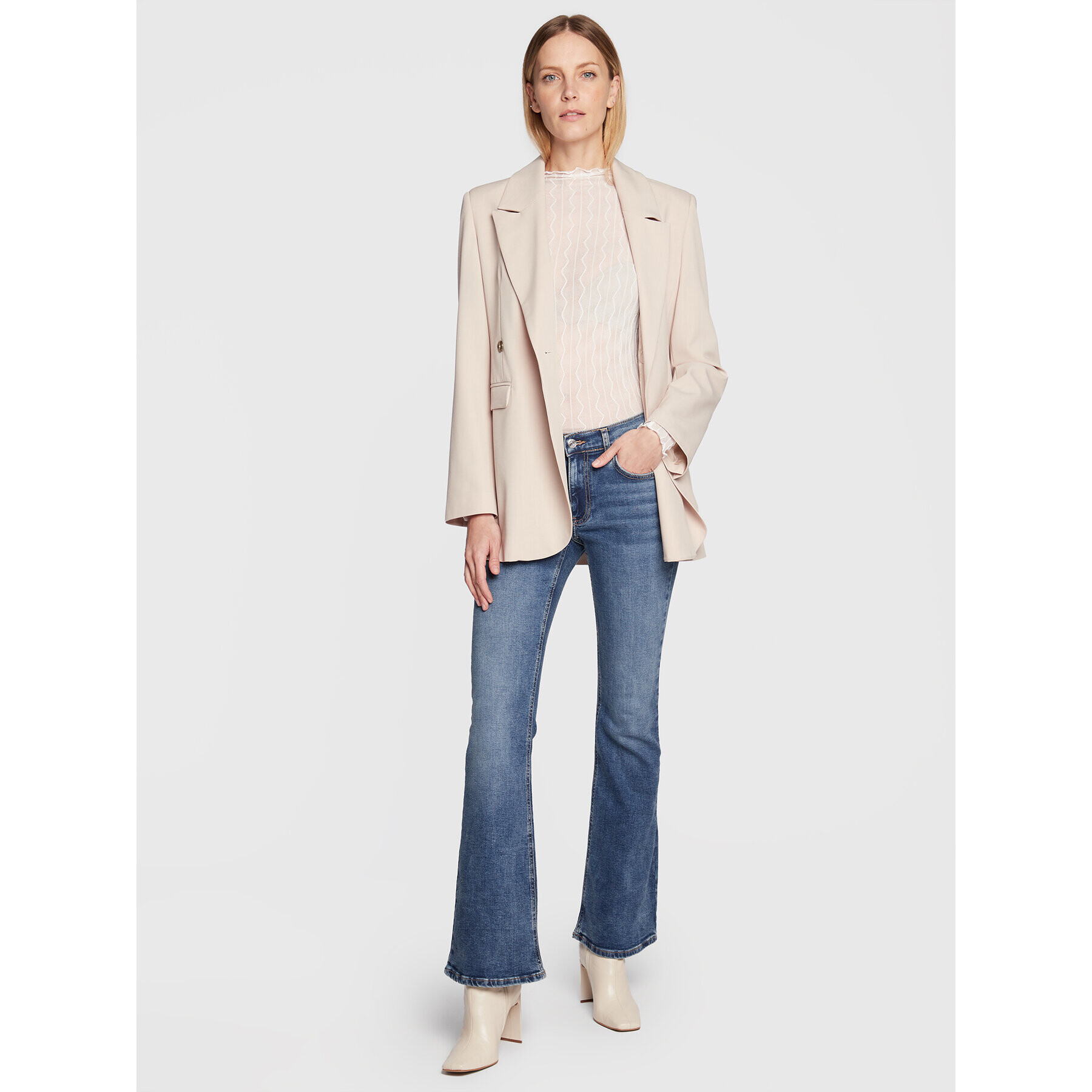 Gina Tricot Дънки 17398 Тъмносин Regular Fit - Pepit.bg