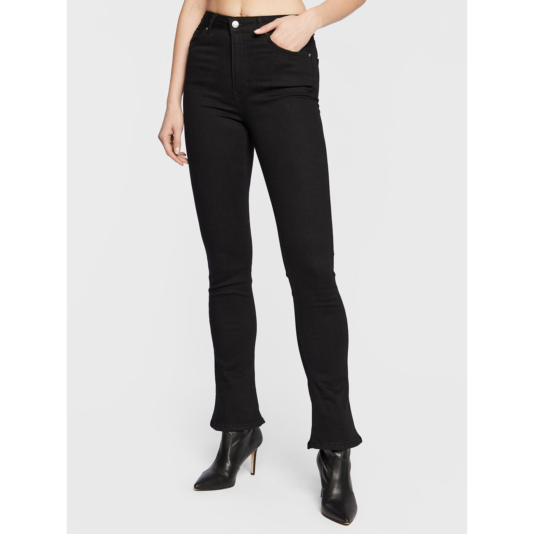 Gina Tricot Дънки 17825 Черен Slim Fit - Pepit.bg