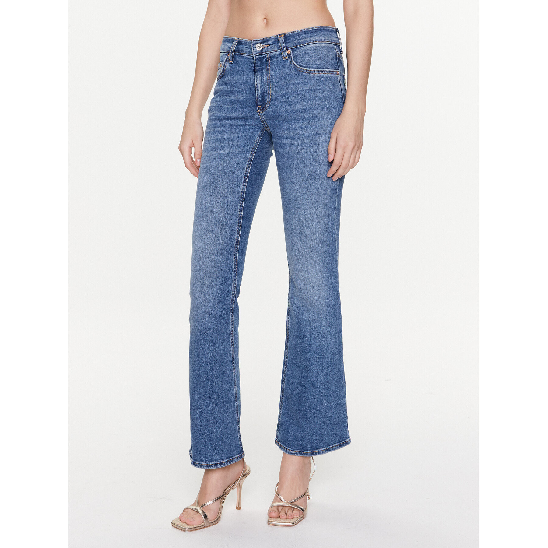 Gina Tricot Дънки 18691 Син Bootcut Fit - Pepit.bg