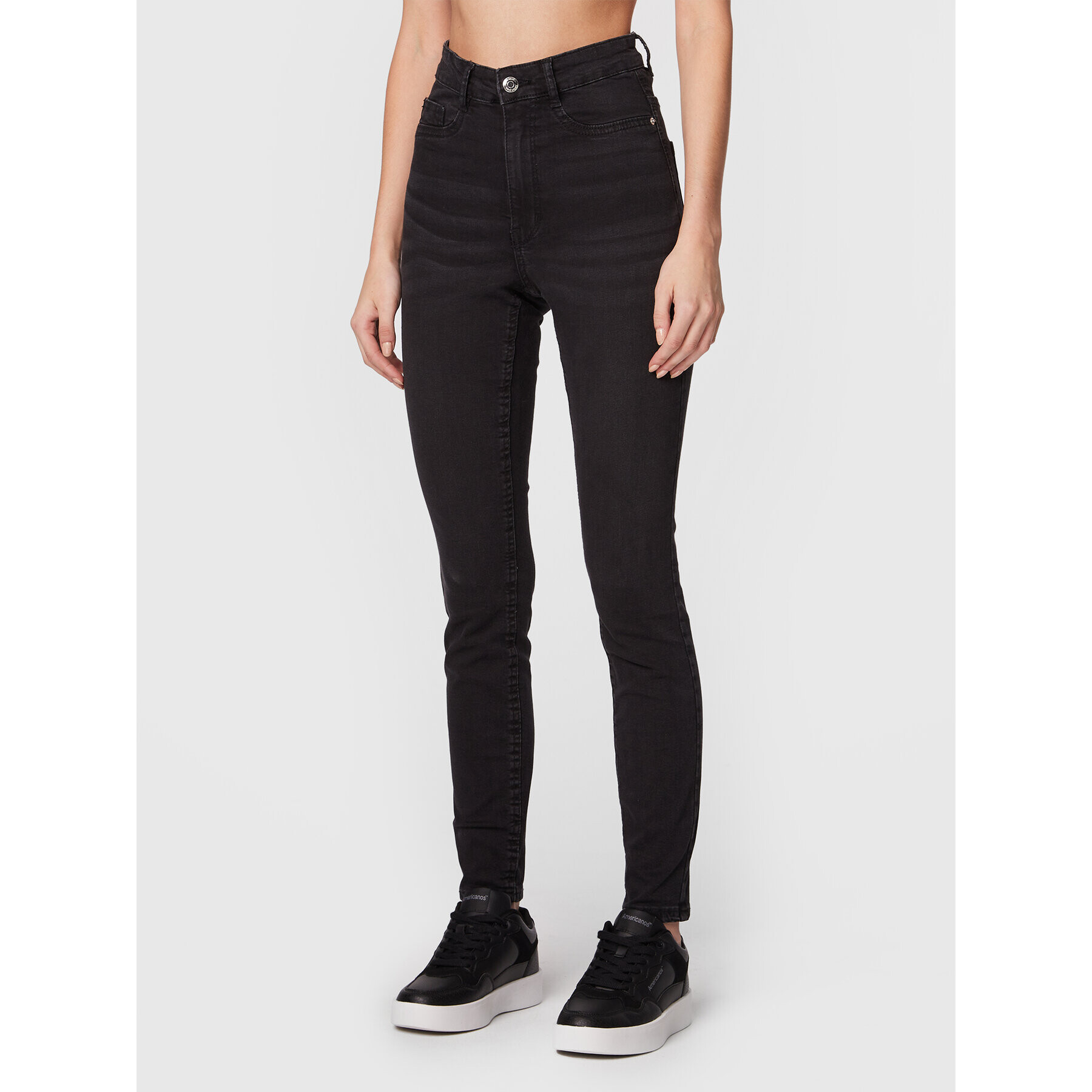 Gina Tricot Дънки Molly 65081 Черен Skinny Fit - Pepit.bg