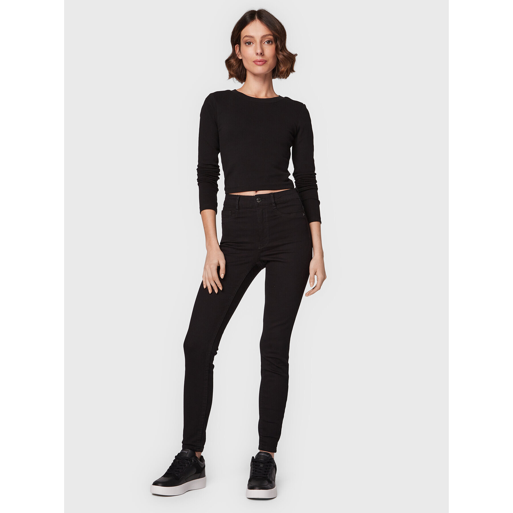 Gina Tricot Дънки Molly 65081 Черен Skinny Fit - Pepit.bg