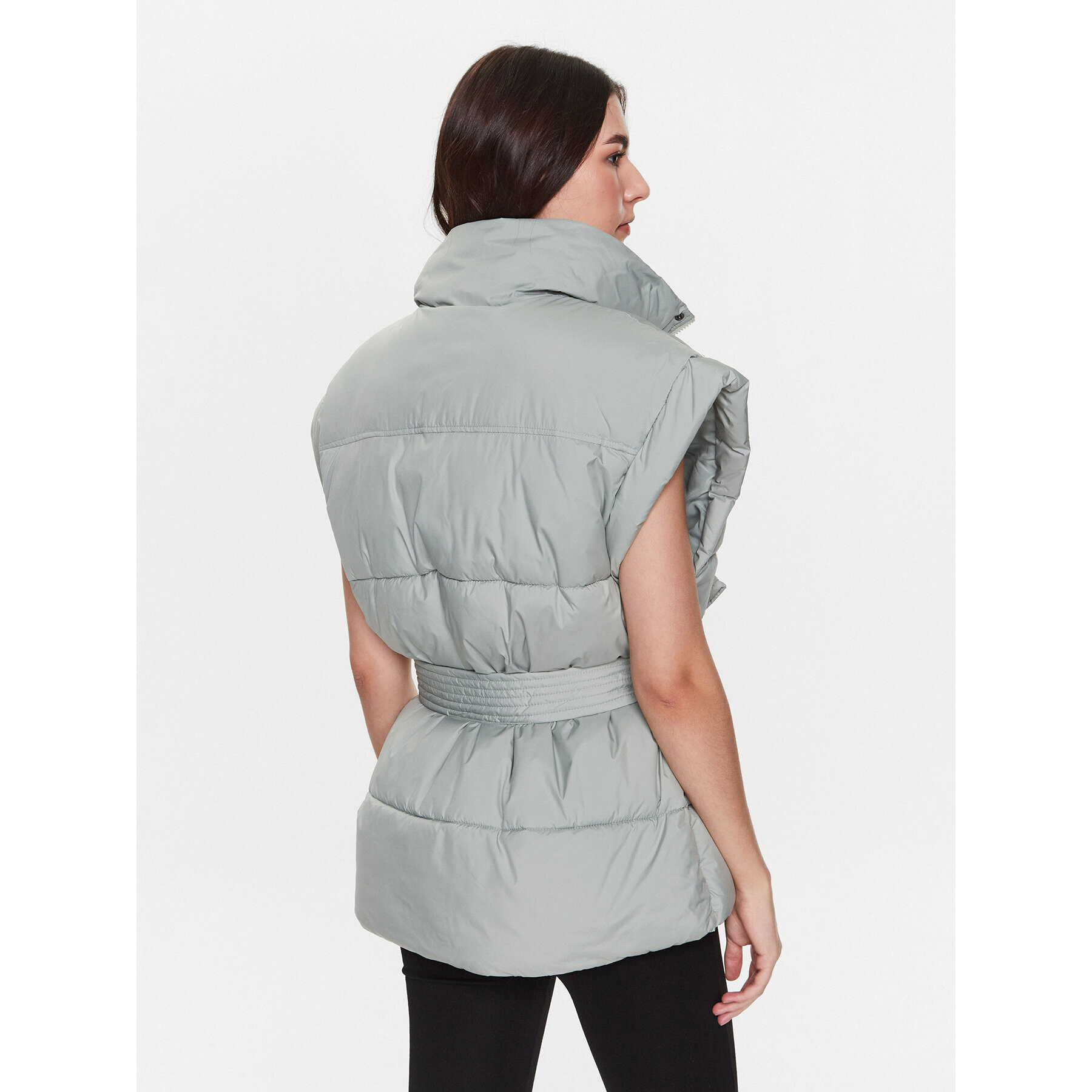 Gina Tricot Елек Leandra 17905 Зелен Relaxed Fit - Pepit.bg