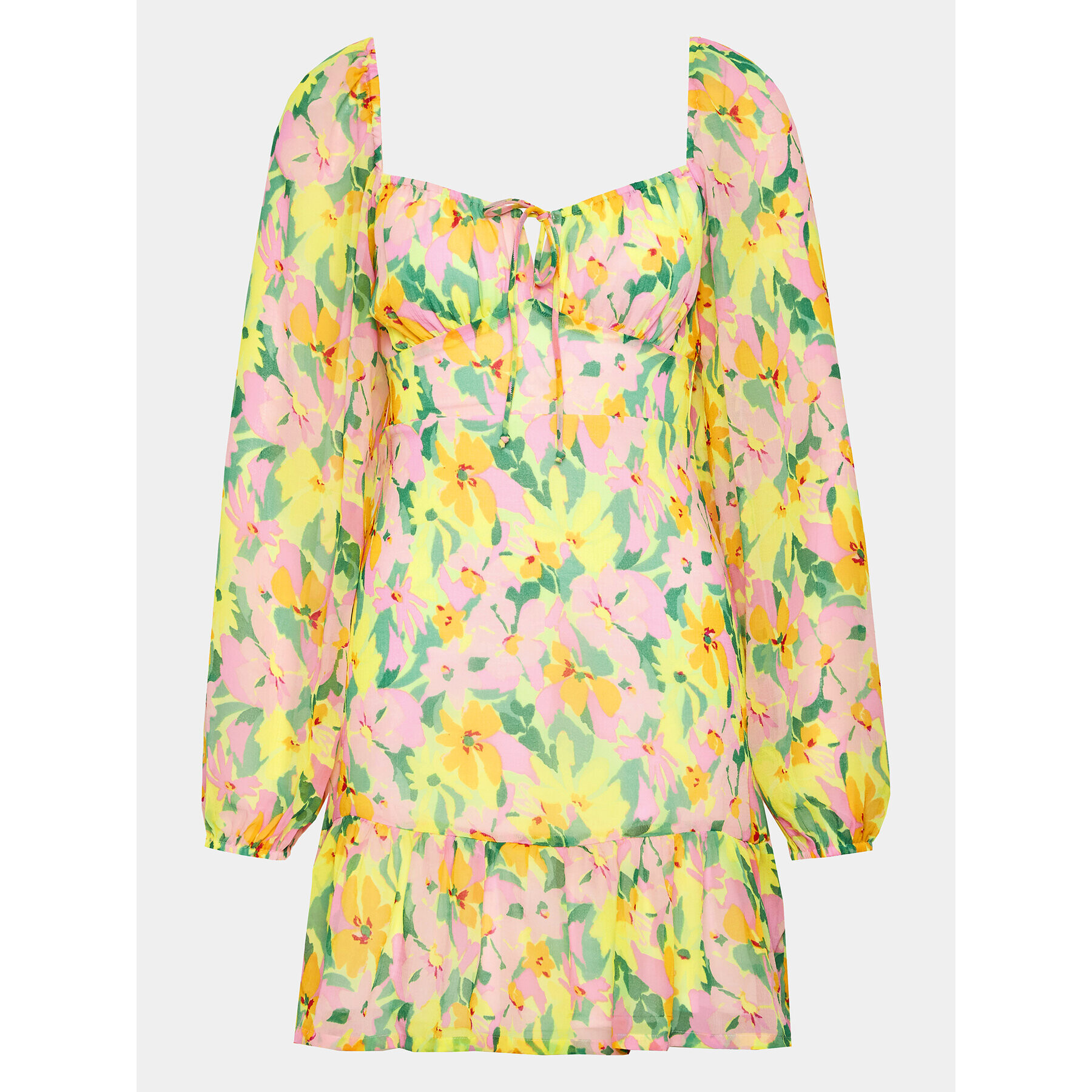 Gina Tricot Коктейлна рокля 20005 Цветен Regular Fit - Pepit.bg