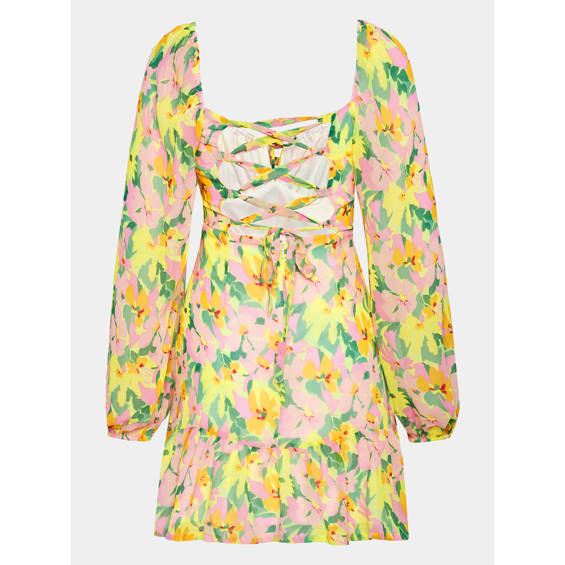 Gina Tricot Коктейлна рокля 20005 Цветен Regular Fit - Pepit.bg