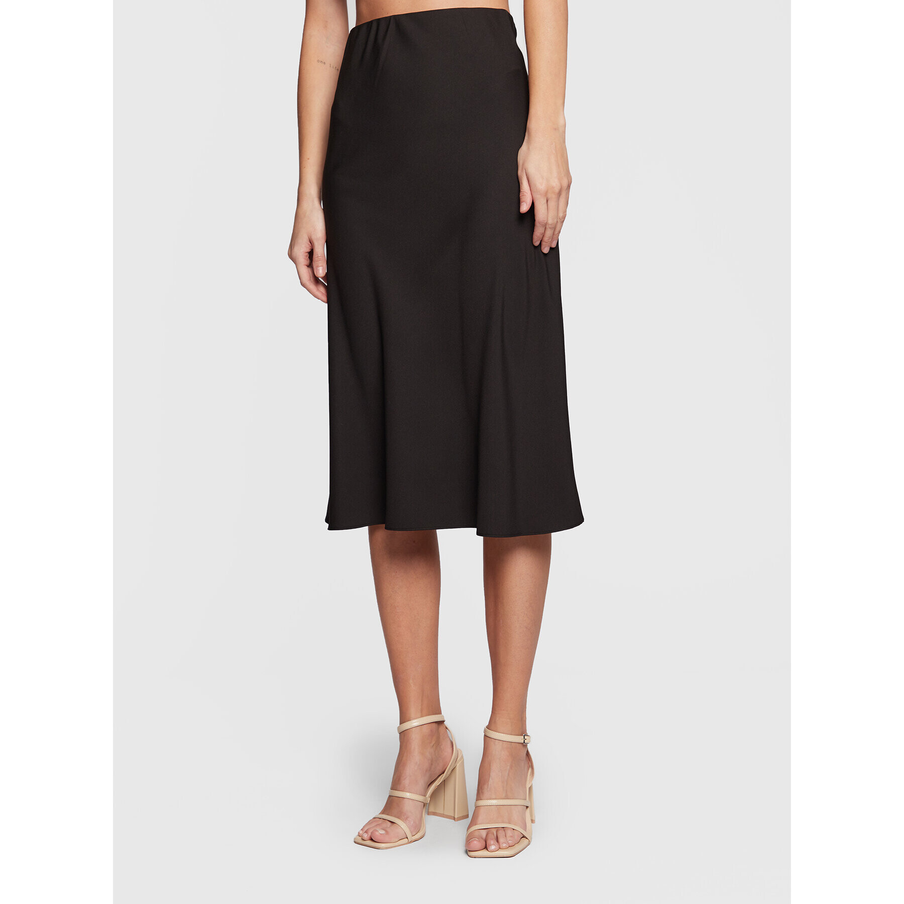 Gina Tricot Миди пола Mel 17842 Черен Regular Fit - Pepit.bg