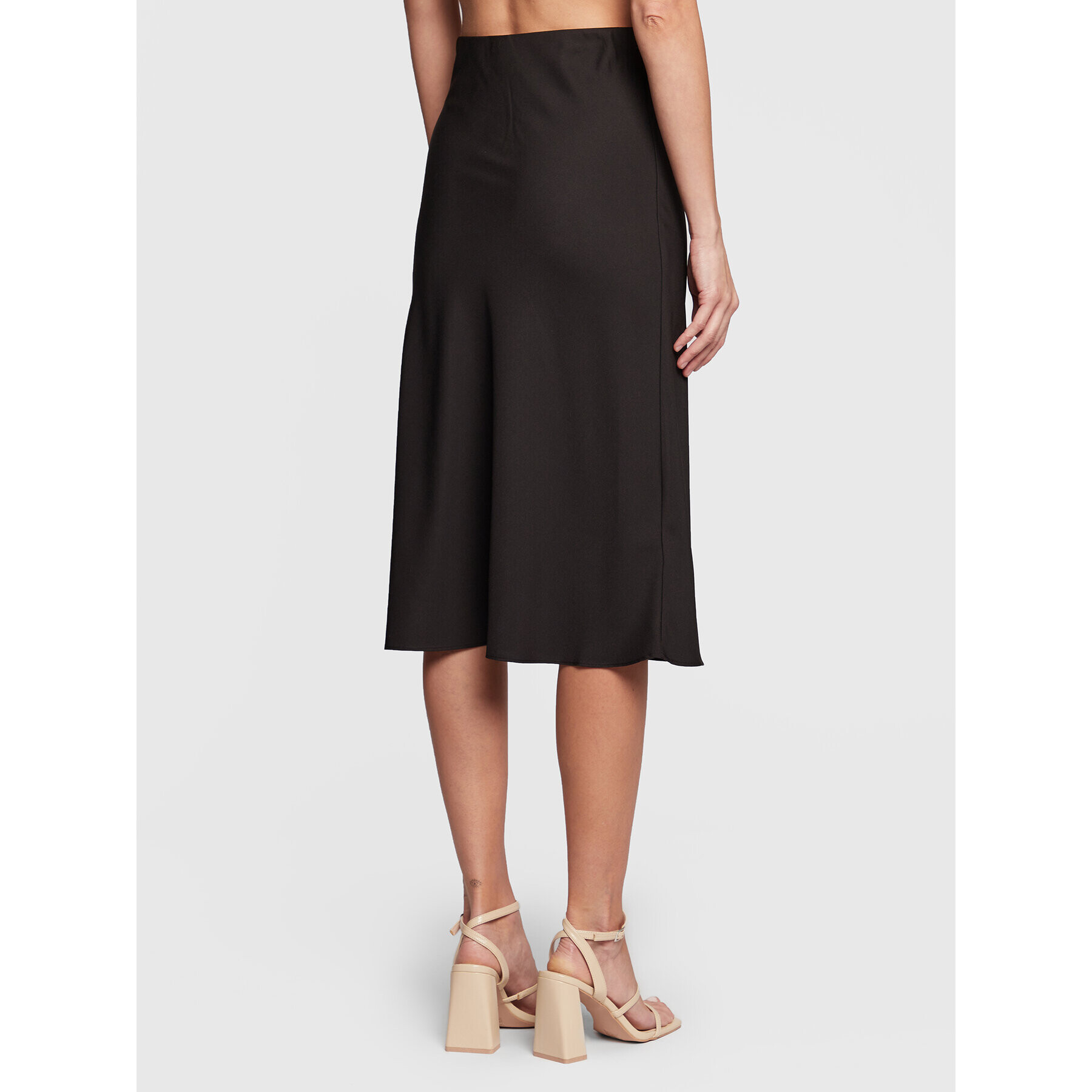 Gina Tricot Миди пола Mel 17842 Черен Regular Fit - Pepit.bg