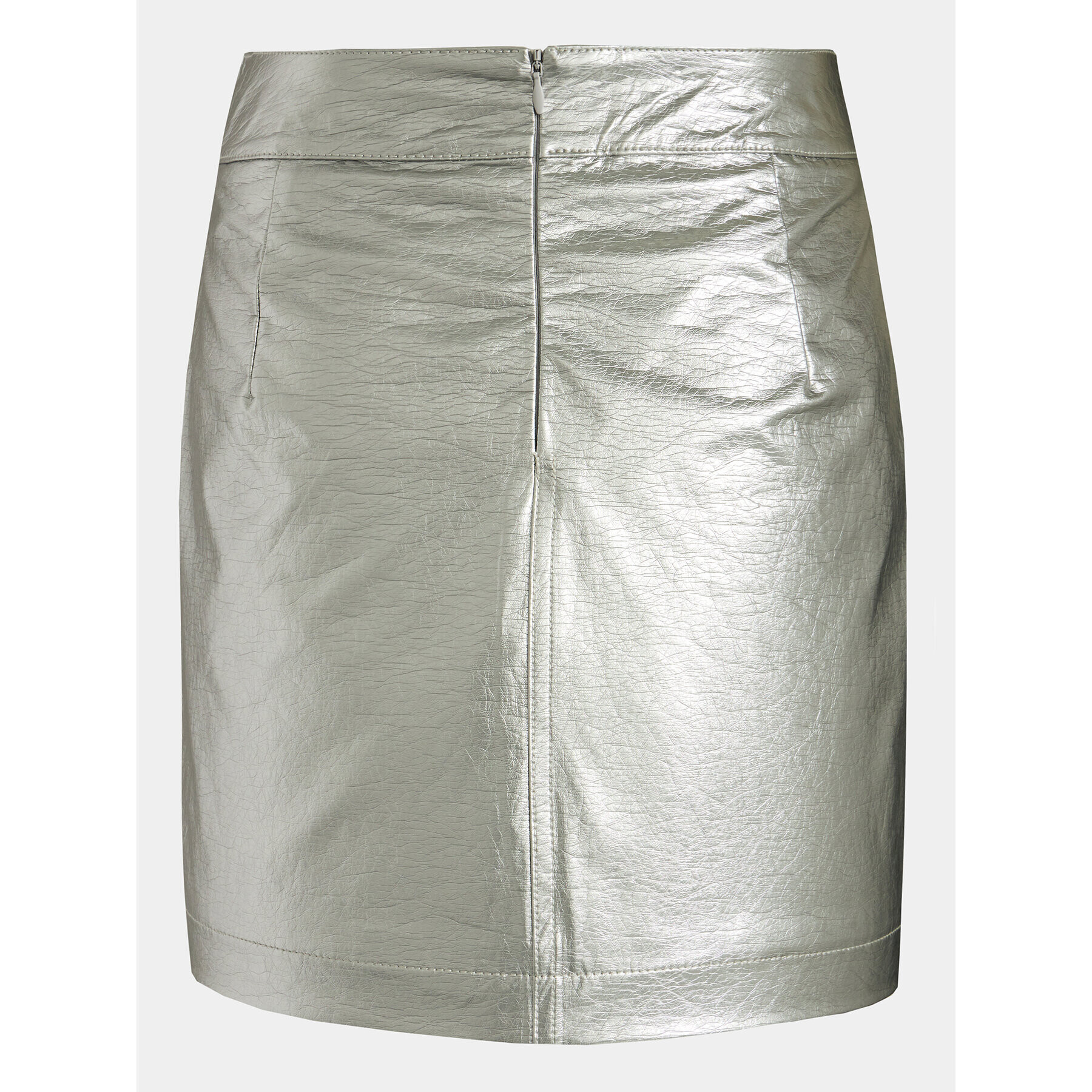 Gina Tricot Пола тип трапец 21397 Сребрист Regular Fit - Pepit.bg