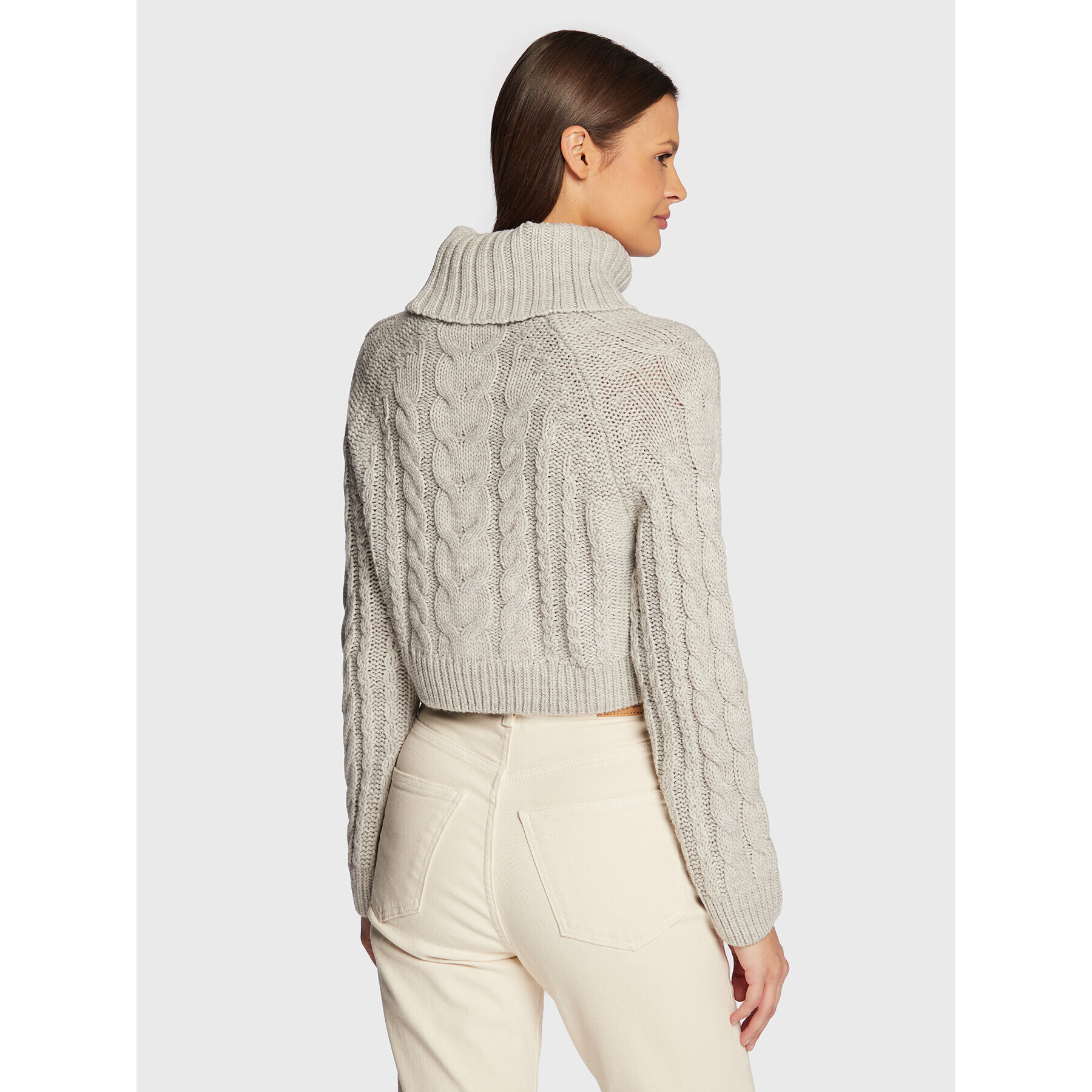 Gina Tricot Поло Mika 17827 Сив Regular Fit - Pepit.bg