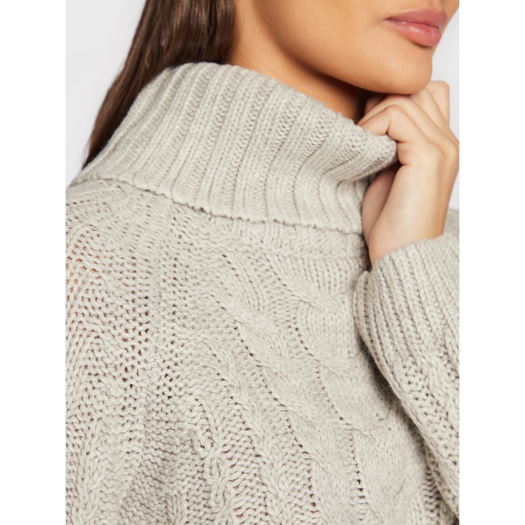 Gina Tricot Поло Mika 17827 Сив Regular Fit - Pepit.bg