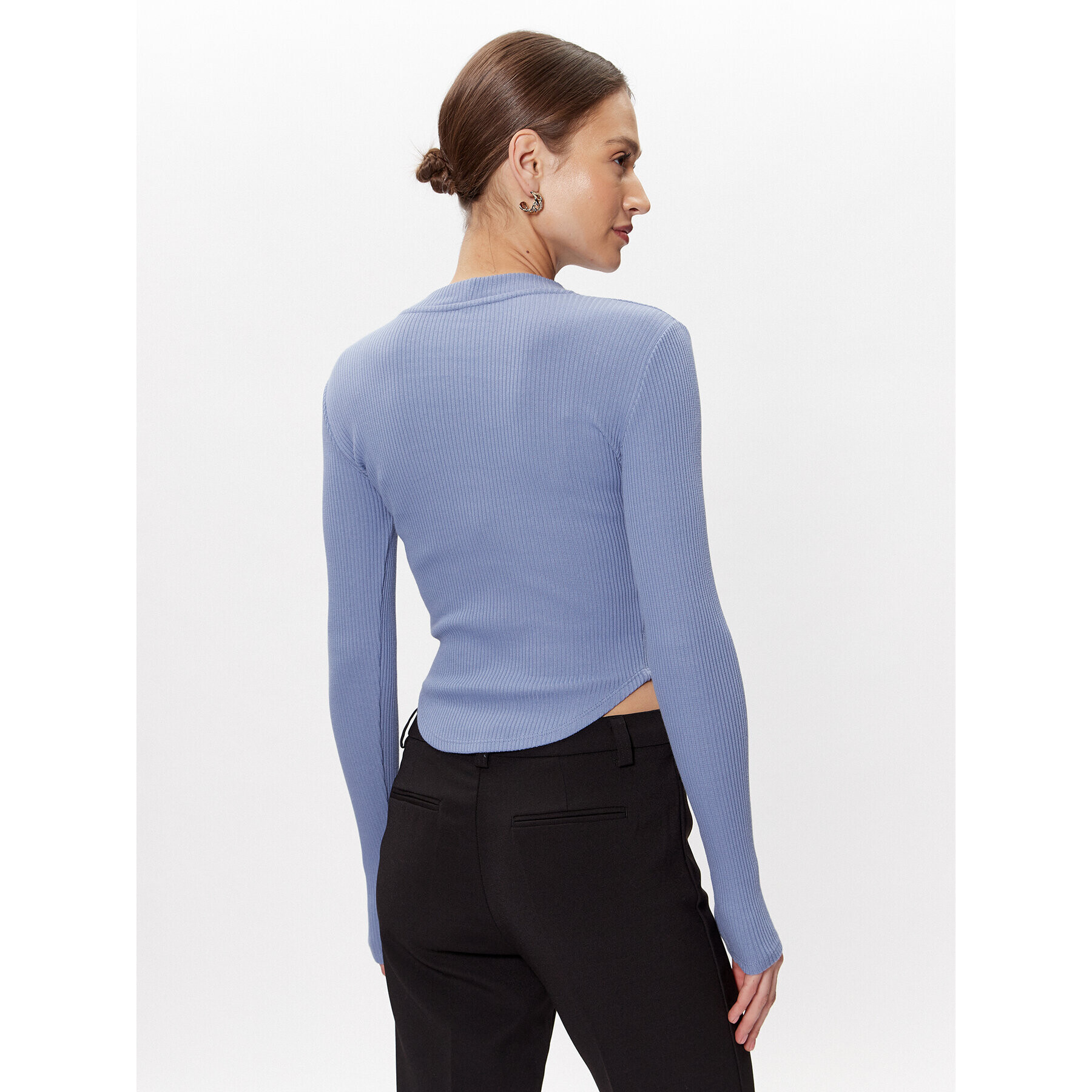 Gina Tricot Пуловер 20400 Син Regular Fit - Pepit.bg