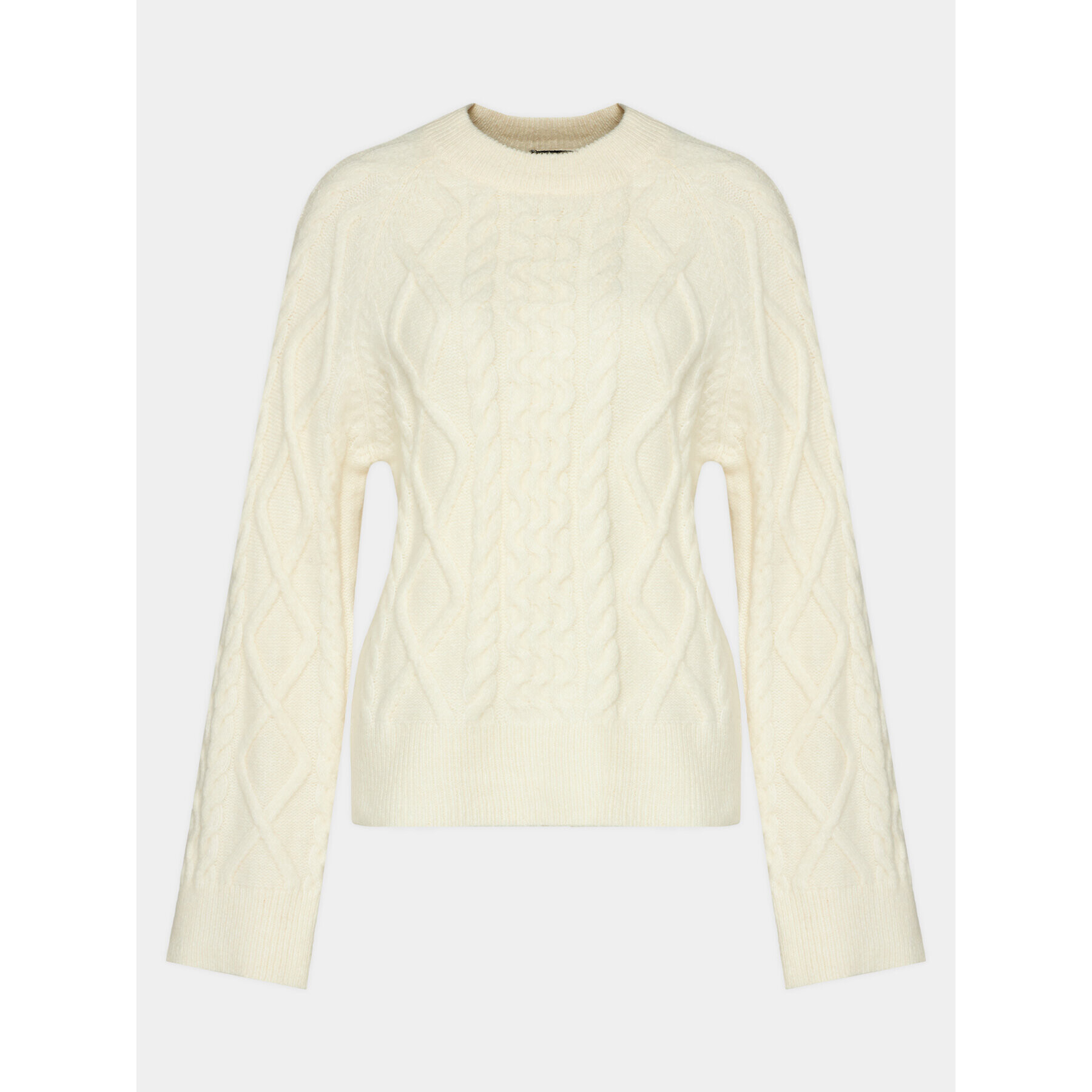 Gina Tricot Пуловер 20726 Бял Regular Fit - Pepit.bg