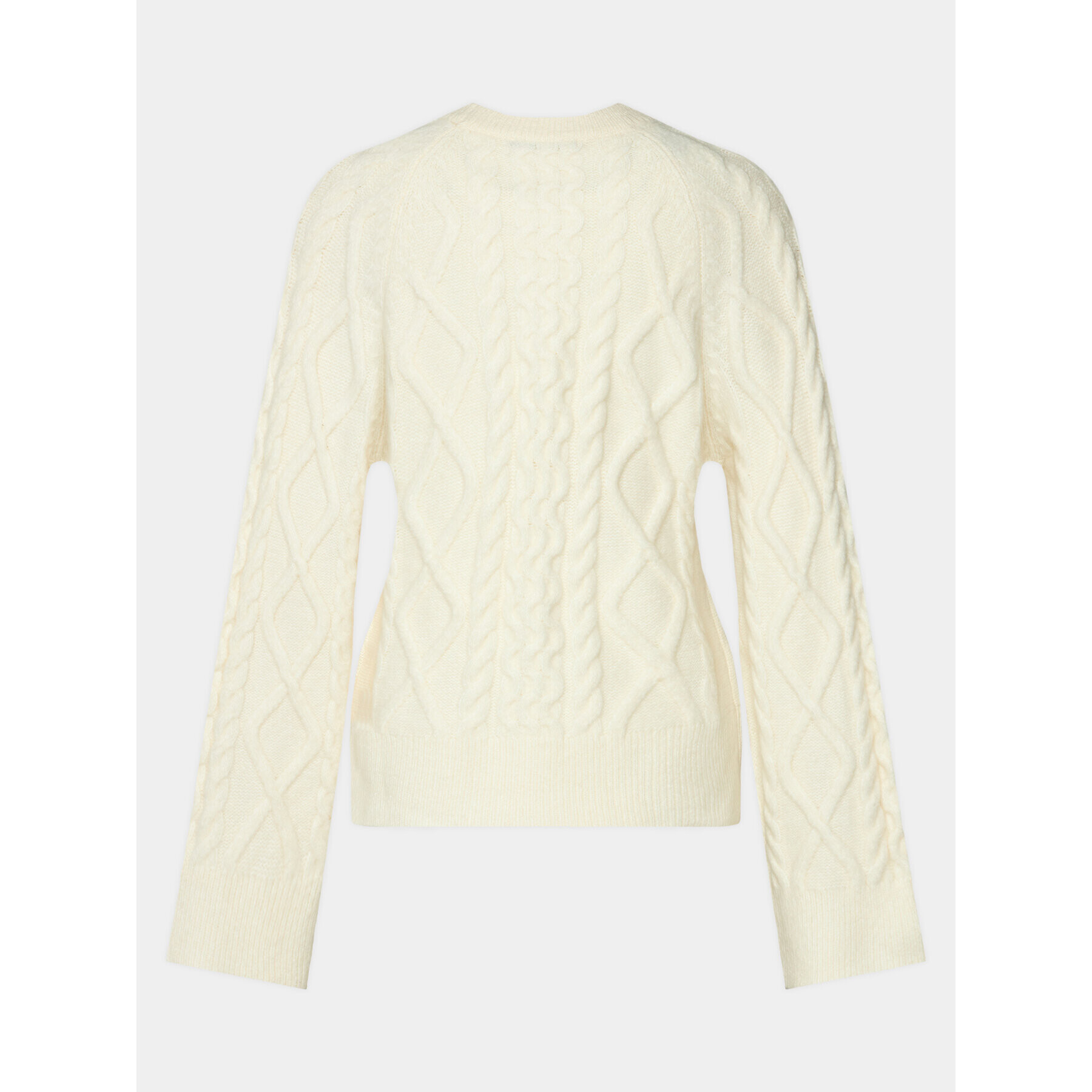 Gina Tricot Пуловер 20726 Бял Regular Fit - Pepit.bg