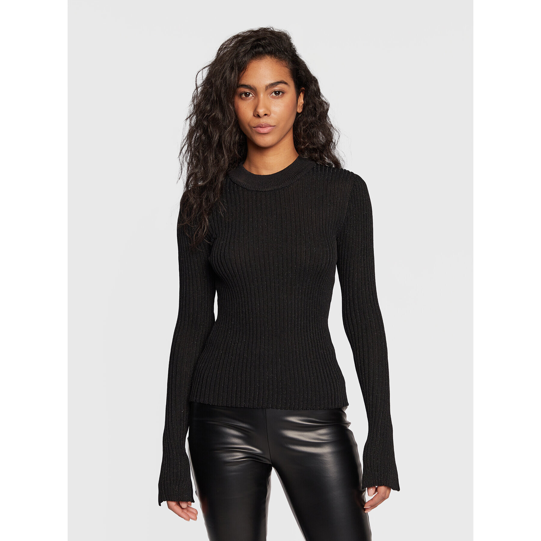 Gina Tricot Пуловер Bea 18868 Черен Slim Fit - Pepit.bg