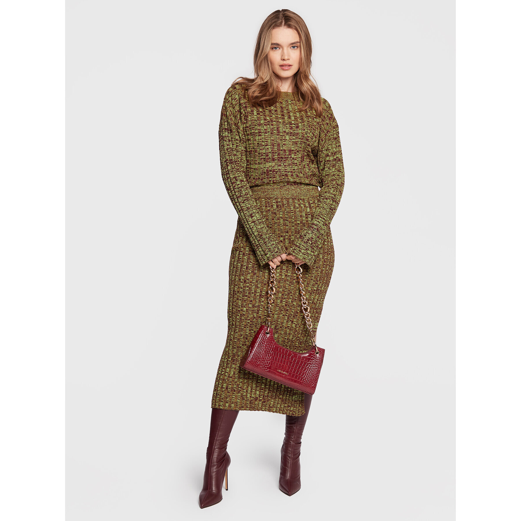 Gina Tricot Пуловер Beverly 17579 Зелен Regular Fit - Pepit.bg