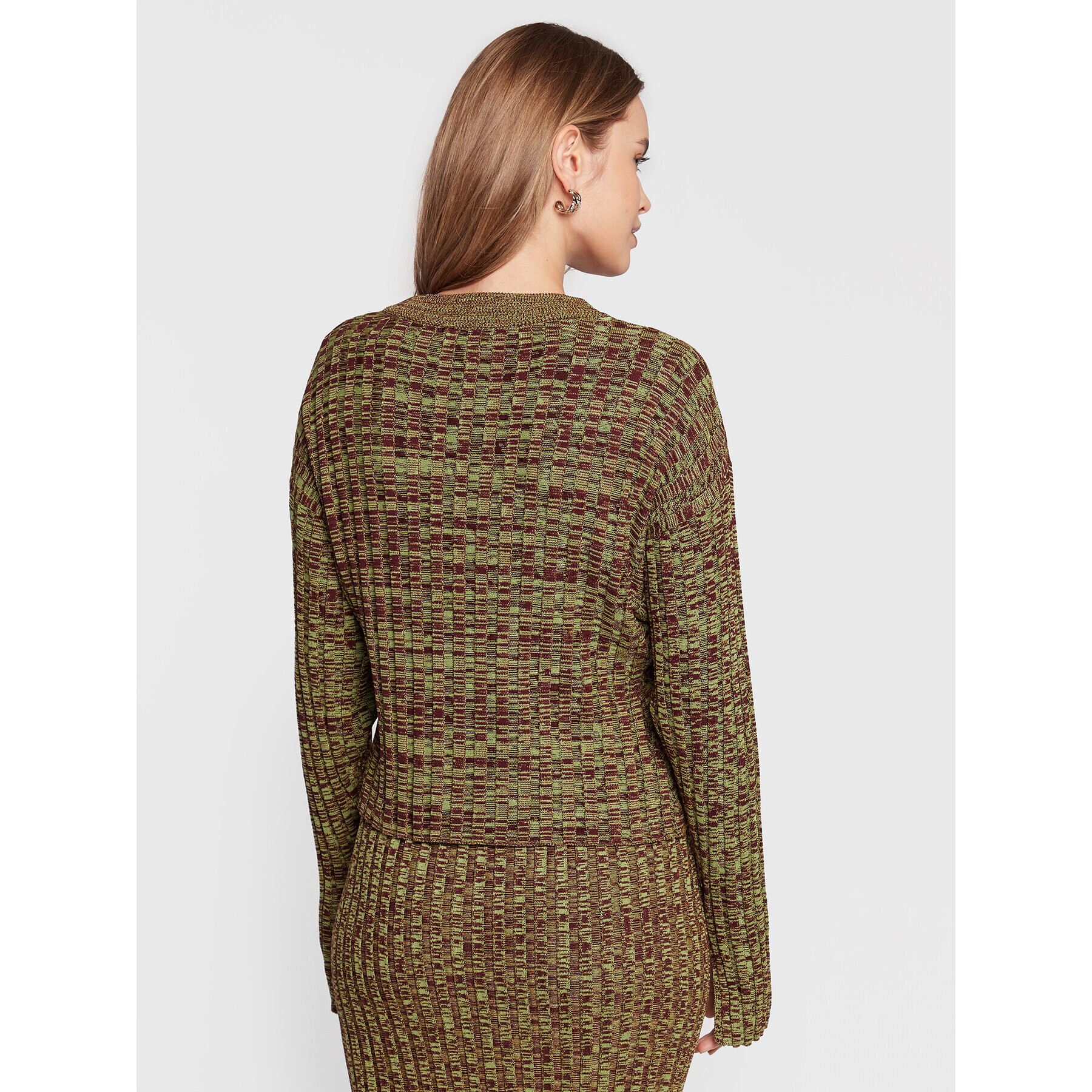 Gina Tricot Пуловер Beverly 17579 Зелен Regular Fit - Pepit.bg