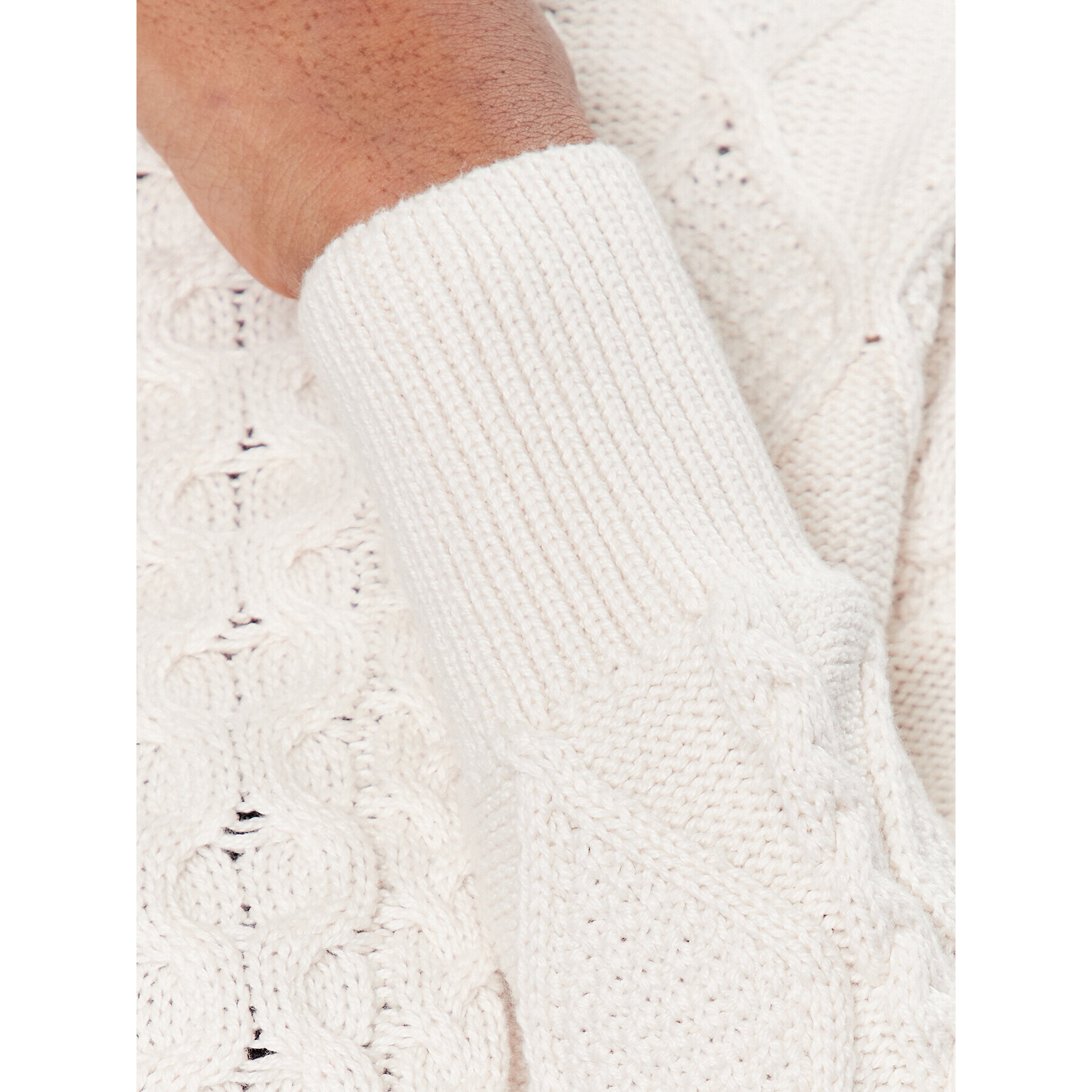 Gina Tricot Пуловер Hailey 18648 Екрю Regular Fit - Pepit.bg