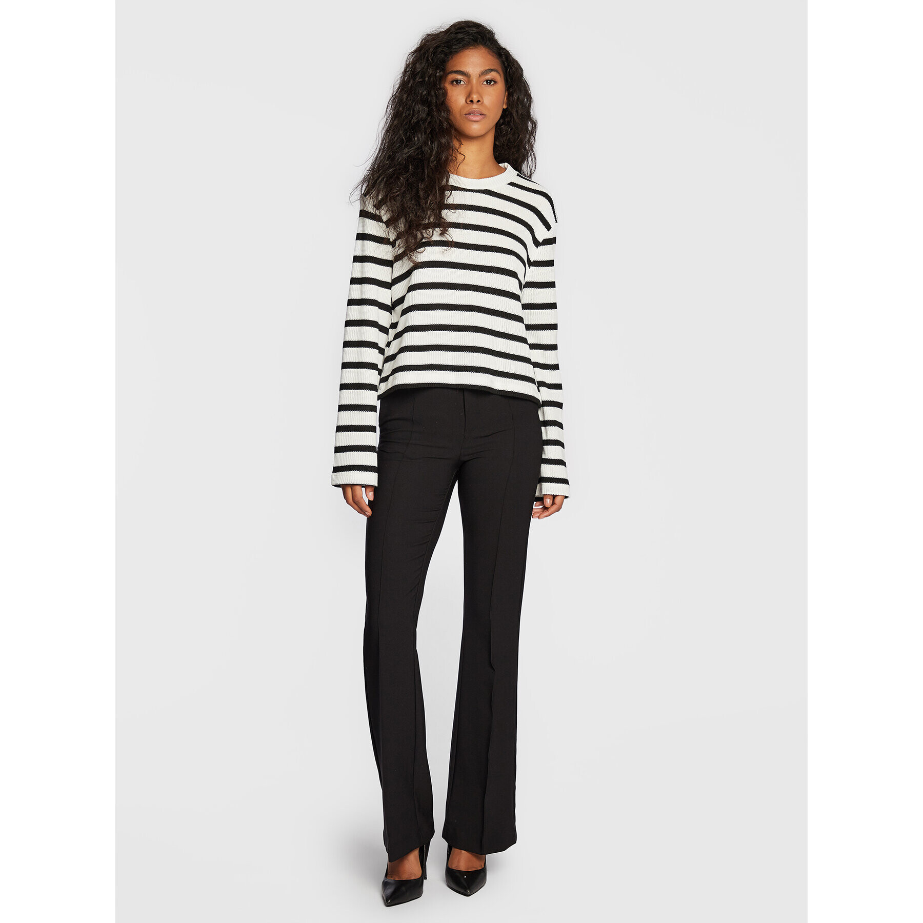 Gina Tricot Пуловер Peg 17926 Бордо Regular Fit - Pepit.bg
