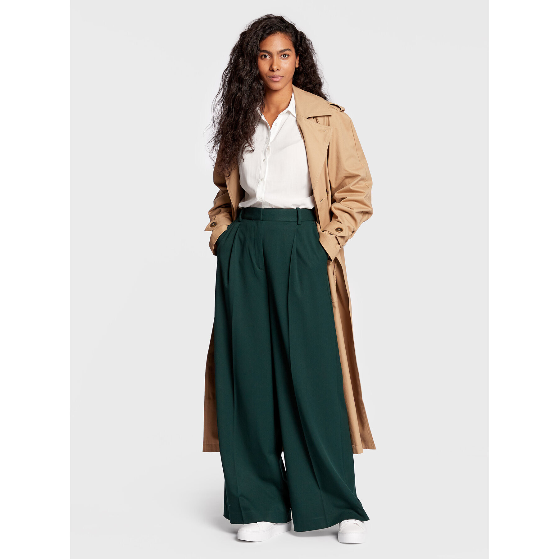 Gina Tricot Риза Hilma 89048 Бял Regular Fit - Pepit.bg