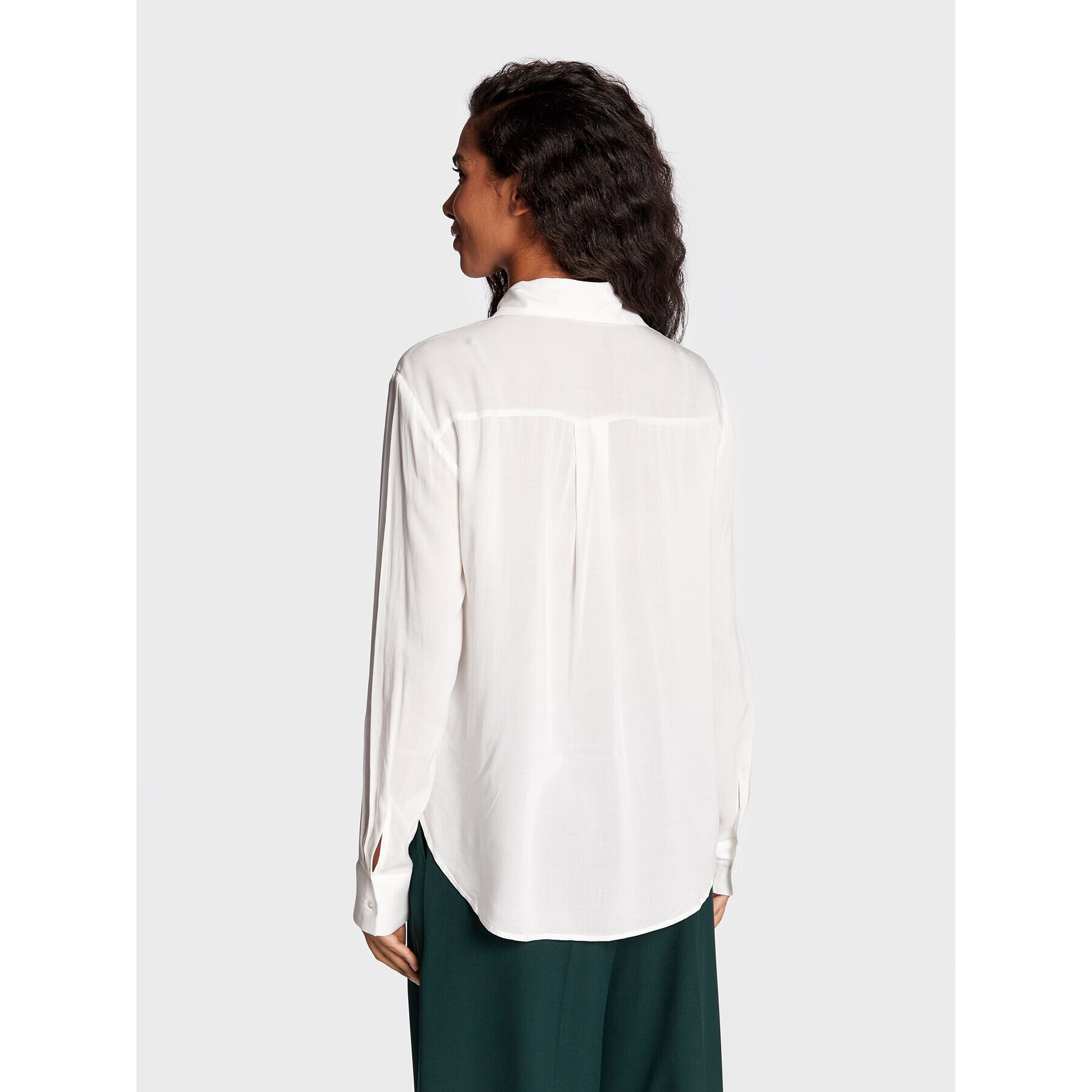 Gina Tricot Риза Hilma 89048 Бял Regular Fit - Pepit.bg