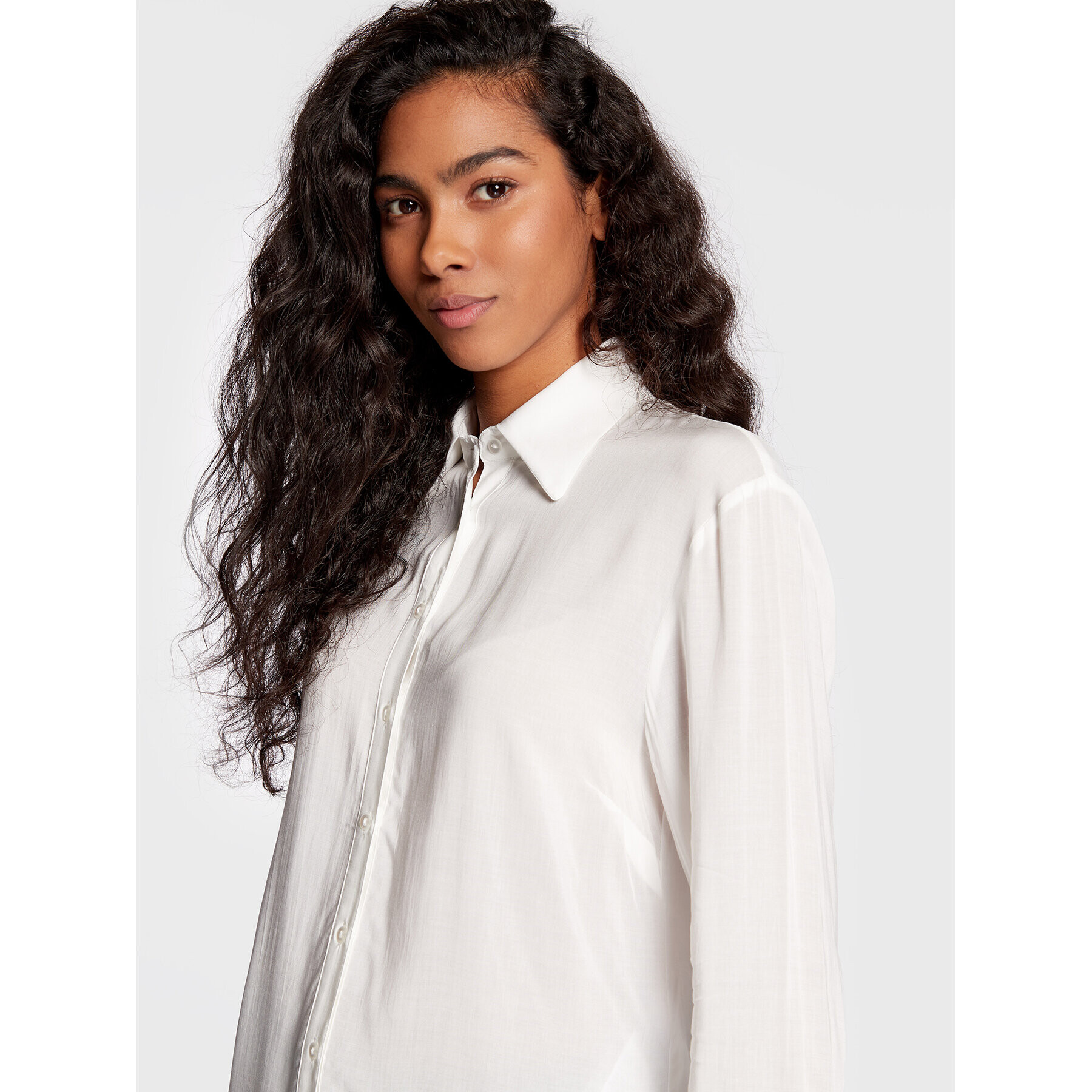 Gina Tricot Риза Hilma 89048 Бял Regular Fit - Pepit.bg