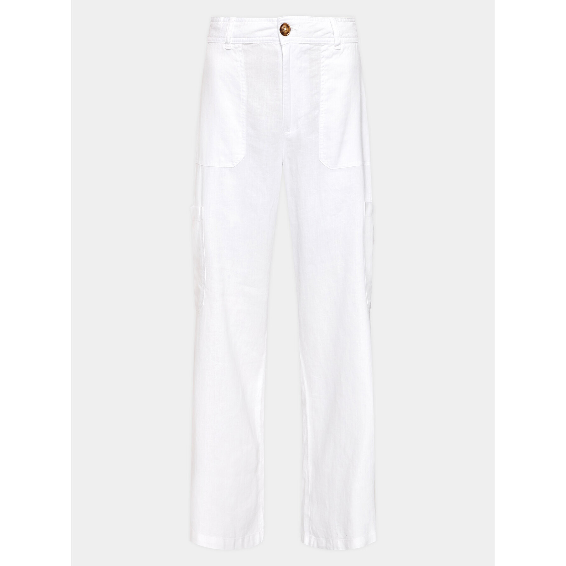 Gina Tricot Текстилни панталони 19959 Бял Regular Fit - Pepit.bg