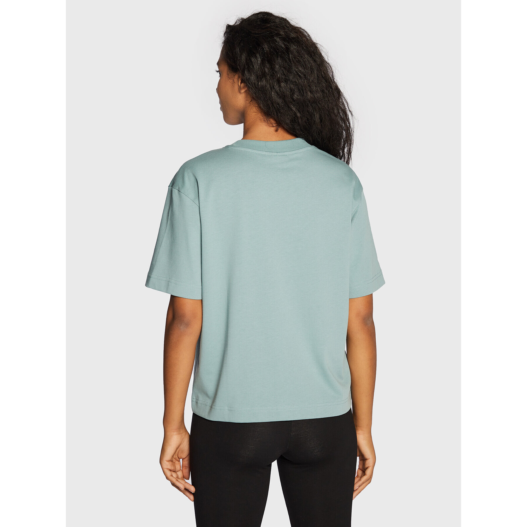 Gina Tricot Тишърт Basic 10469 Син Regular Fit - Pepit.bg
