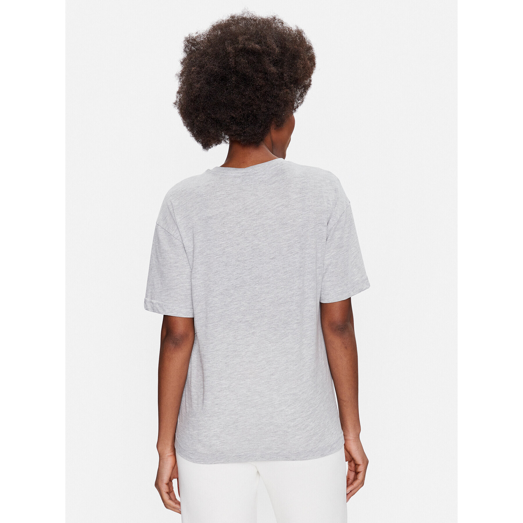 Gina Tricot Тишърт Printed 15785 Сив Regular Fit - Pepit.bg