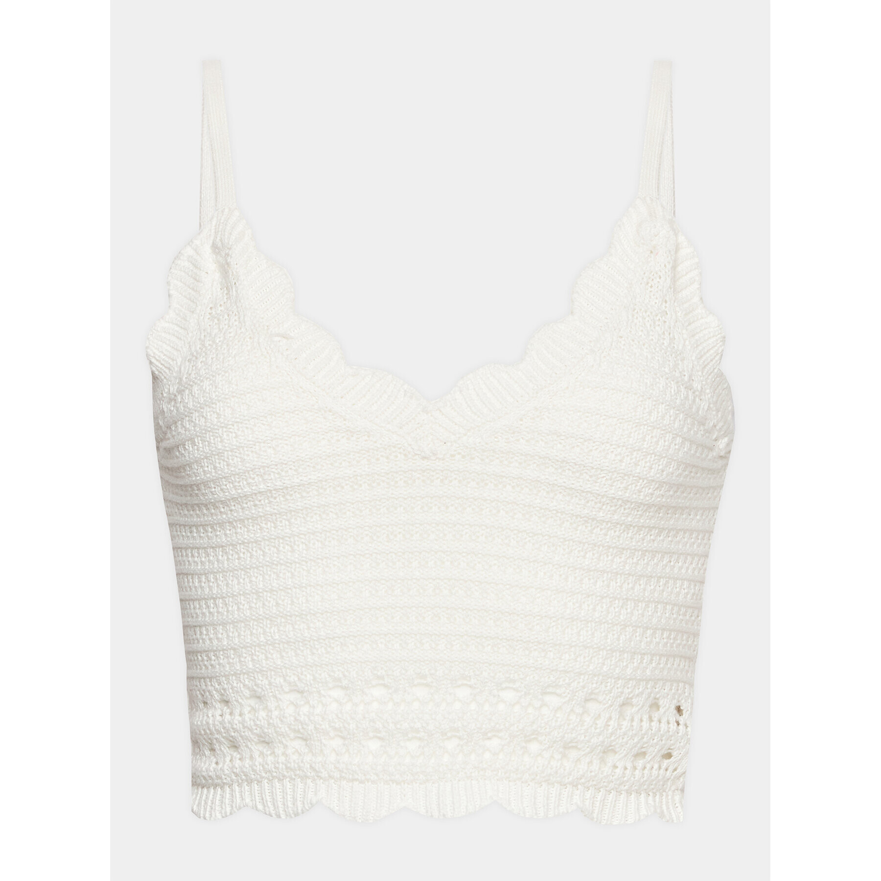 Gina Tricot топ 19542 Бял Regular Fit - Pepit.bg