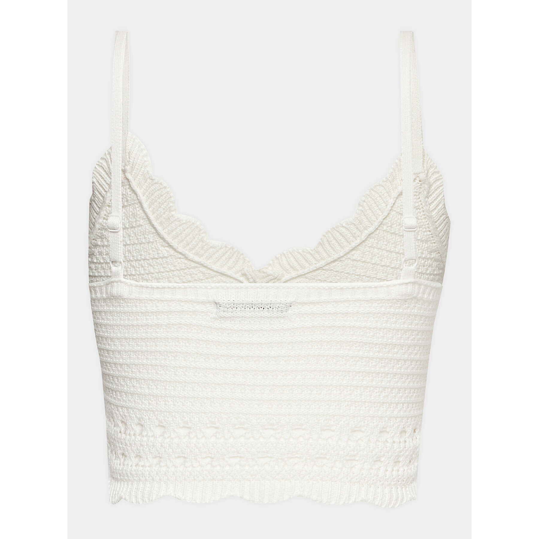 Gina Tricot топ 19542 Бял Regular Fit - Pepit.bg