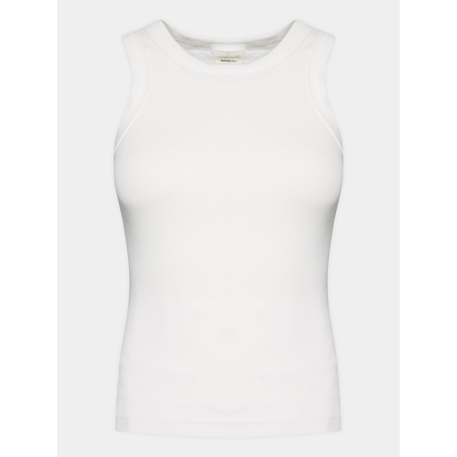 Gina Tricot топ Basic 13894 Бял Regular Fit - Pepit.bg